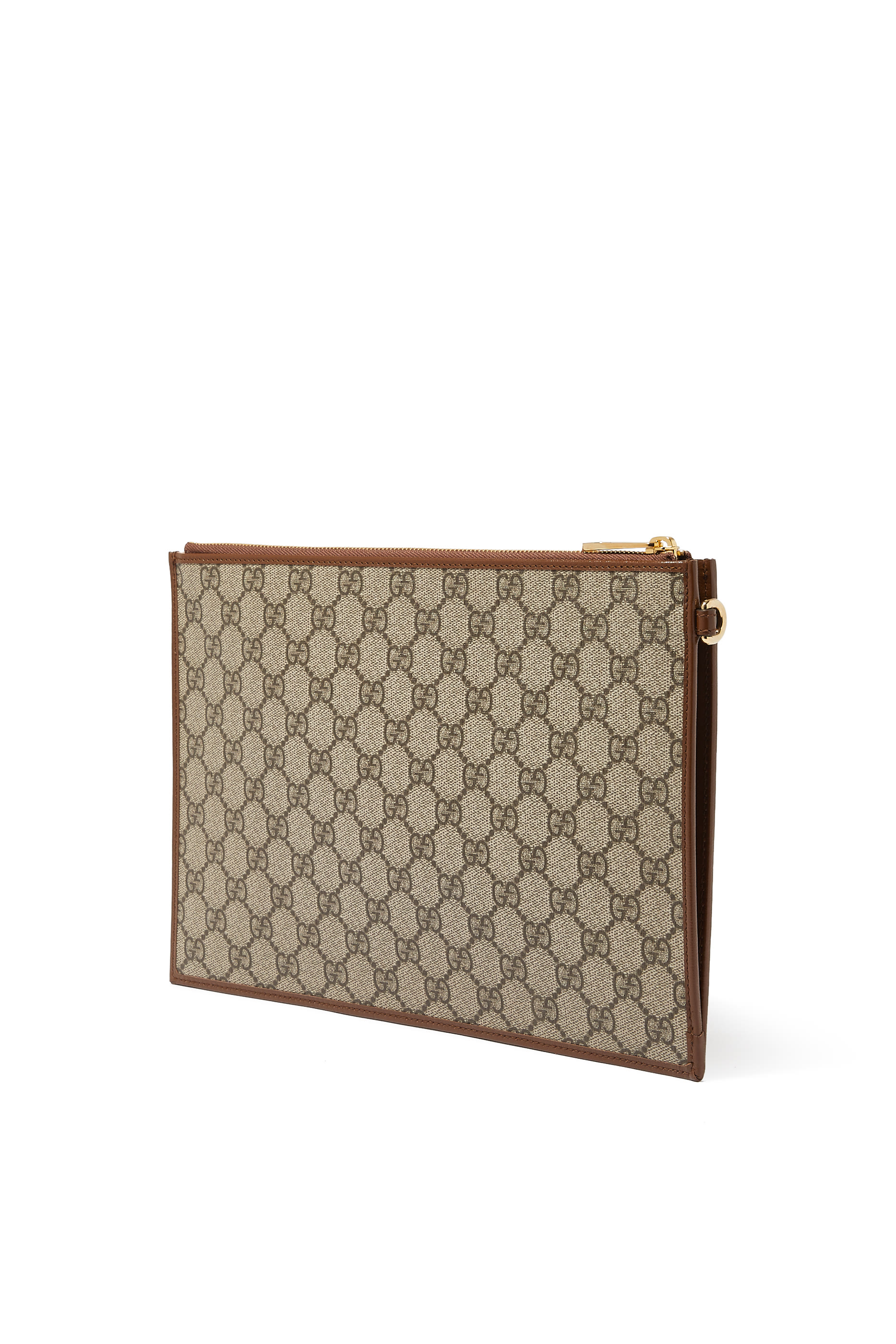 حقيبة صغيرة قماش قنب بحروف شعار الماركة