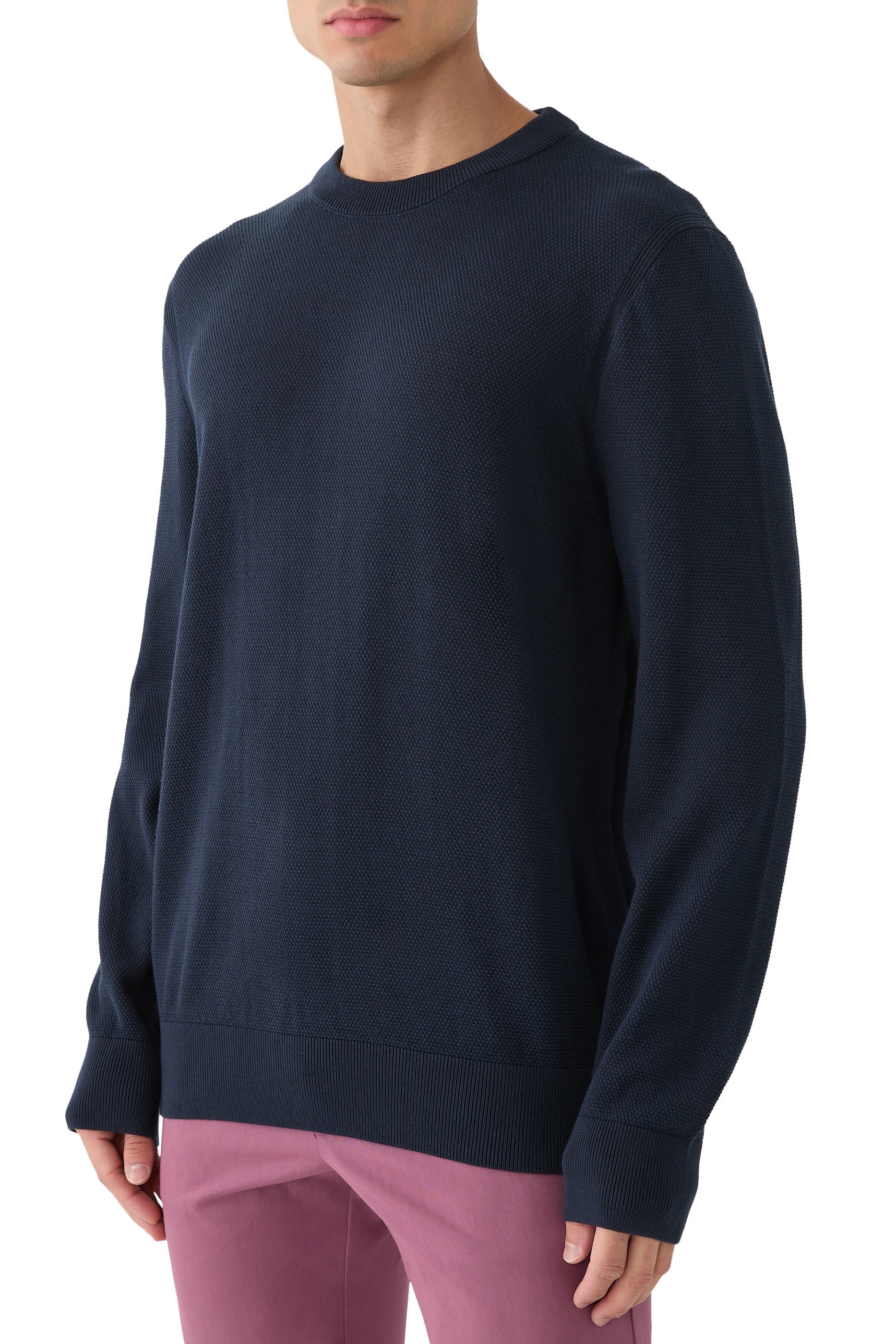 سترة بنقشات دقيقة قطن