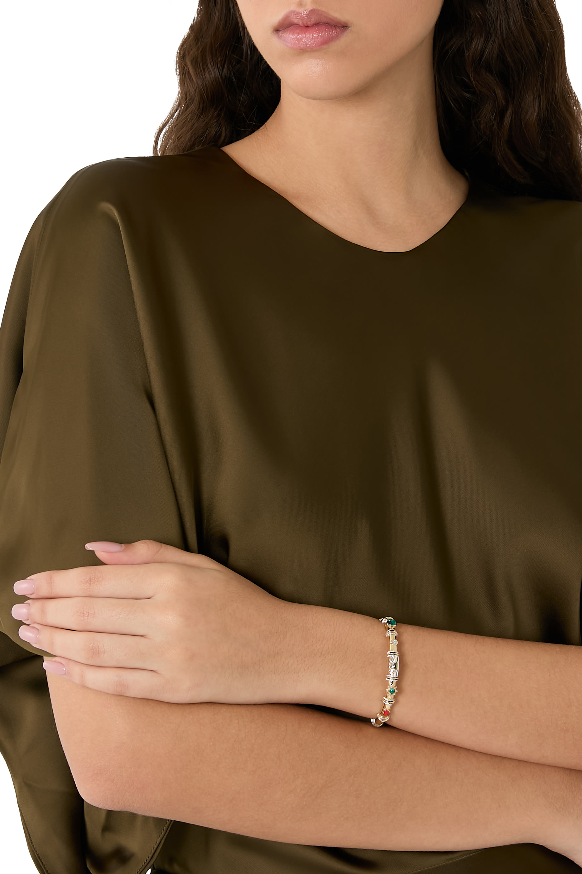 سوار بحلي متعددة، ذهب أصفر عيار 18