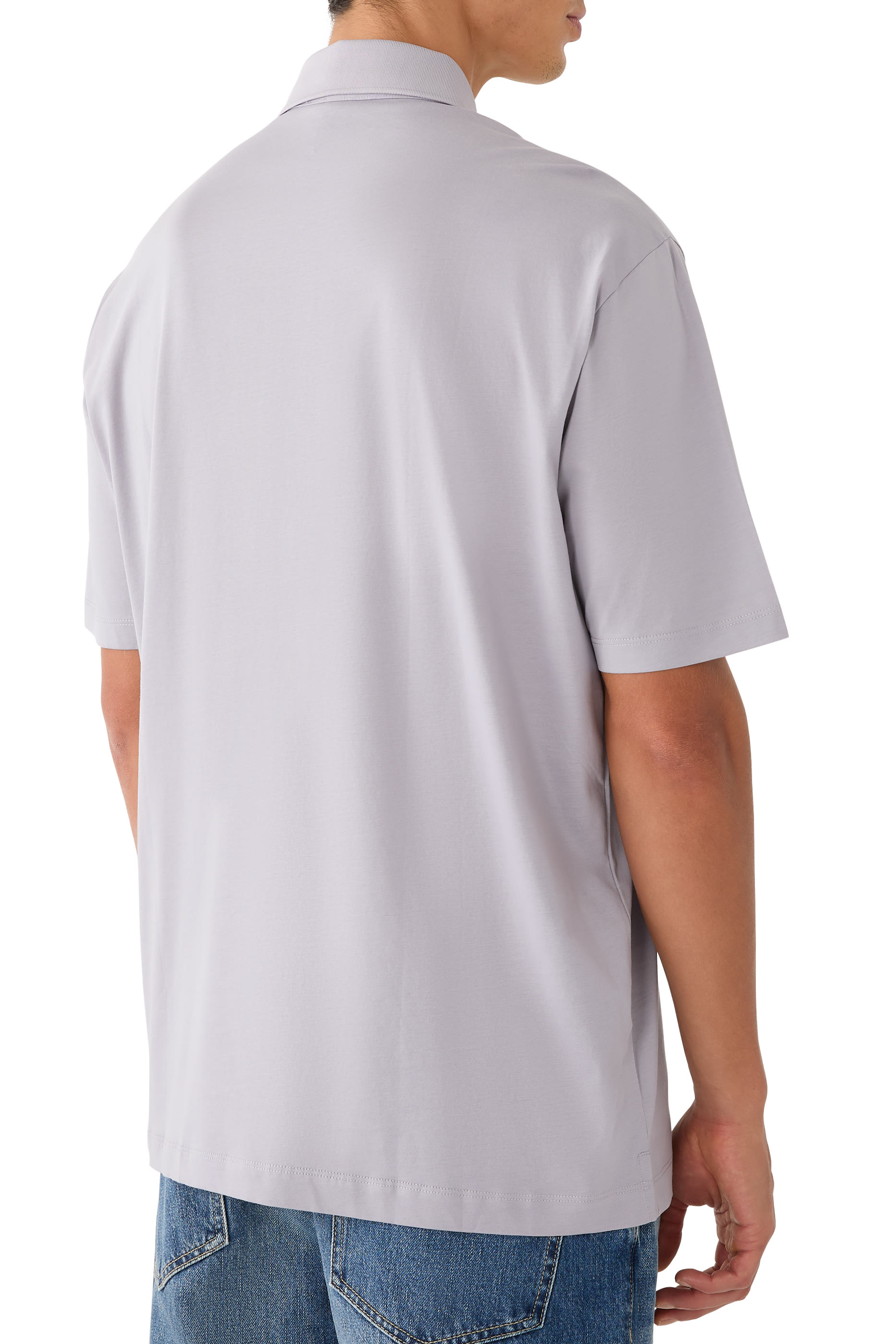 قميص بولو بقصة عادية  بولو قطن ممرسر