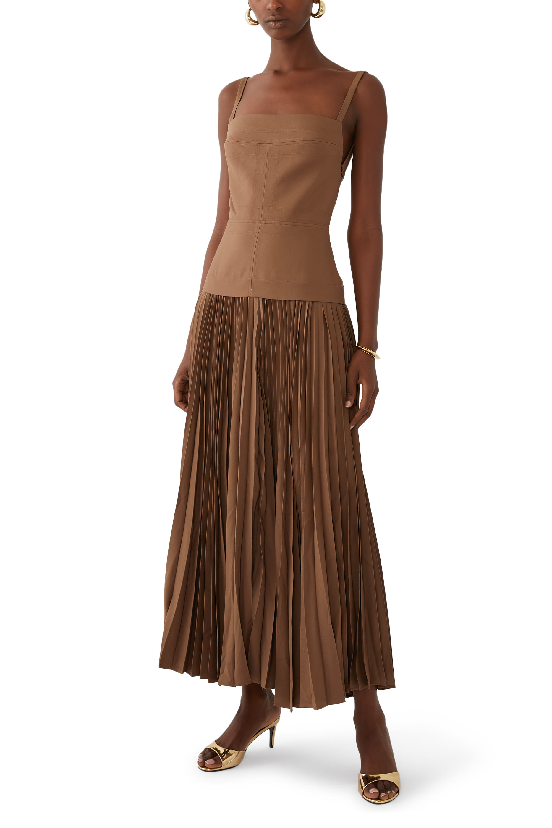 فستان ليسجيل متوسط الطول