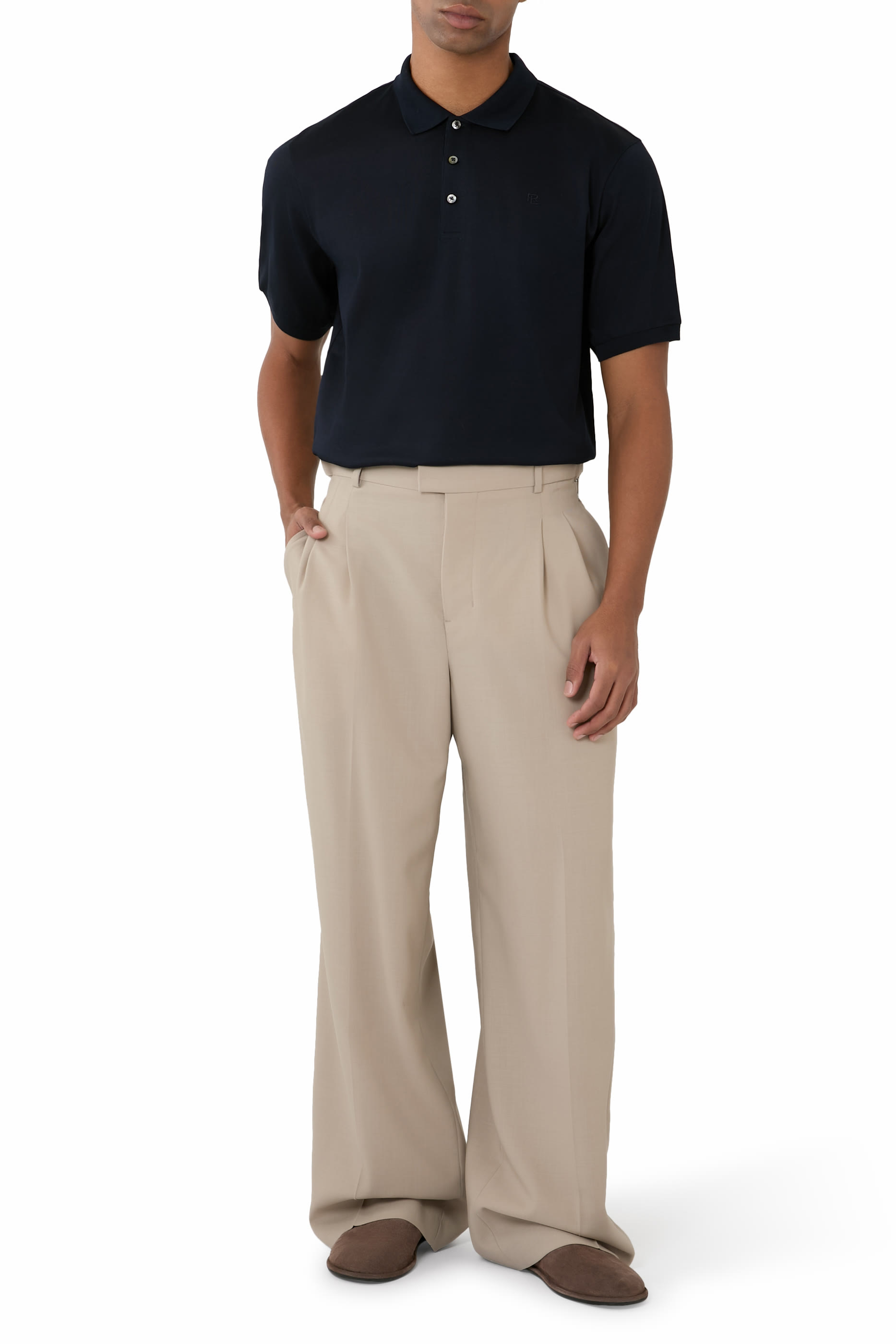 قميص بولو بشعار الماركة