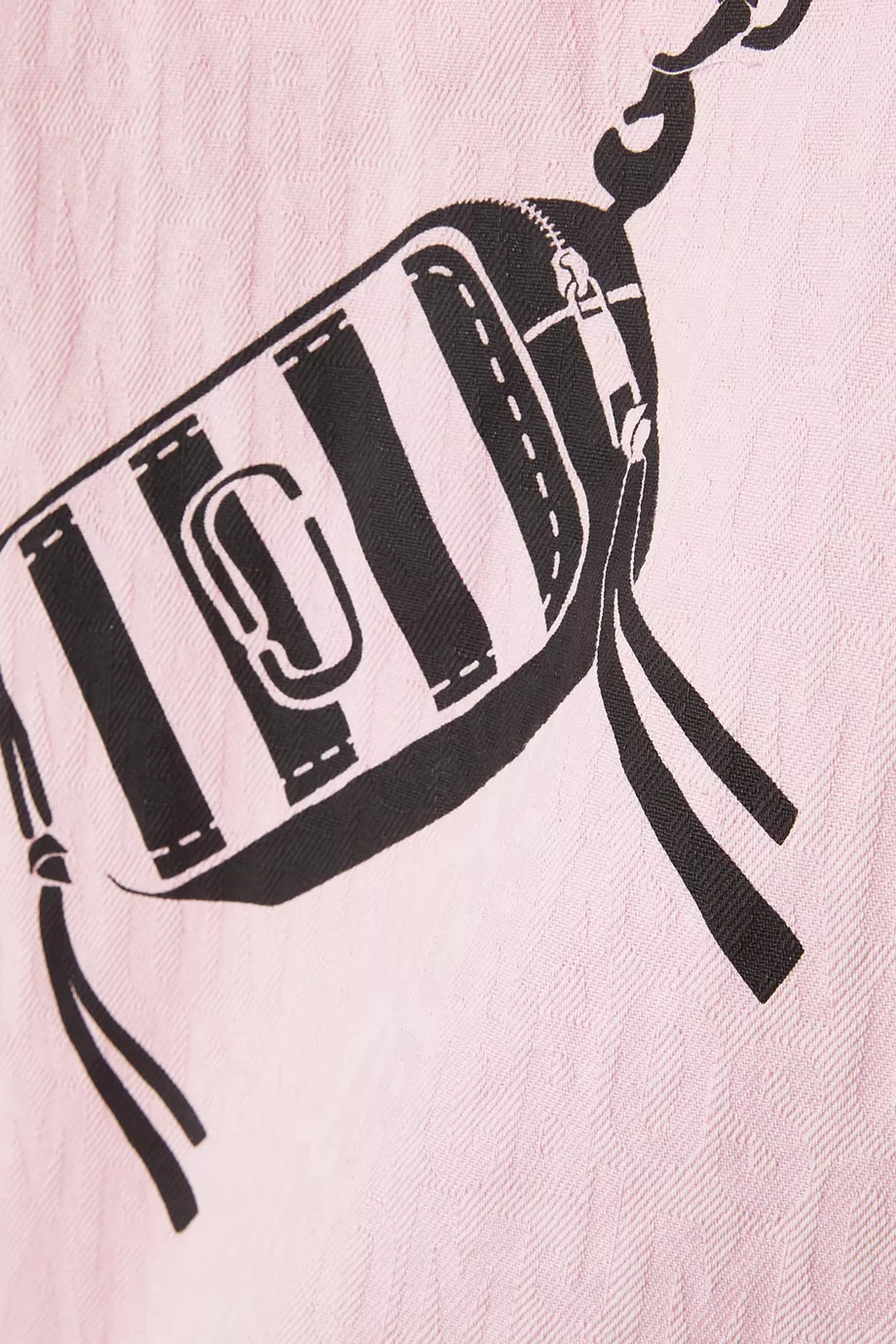 فستان بطبعة غرافيك قطن للأطفال