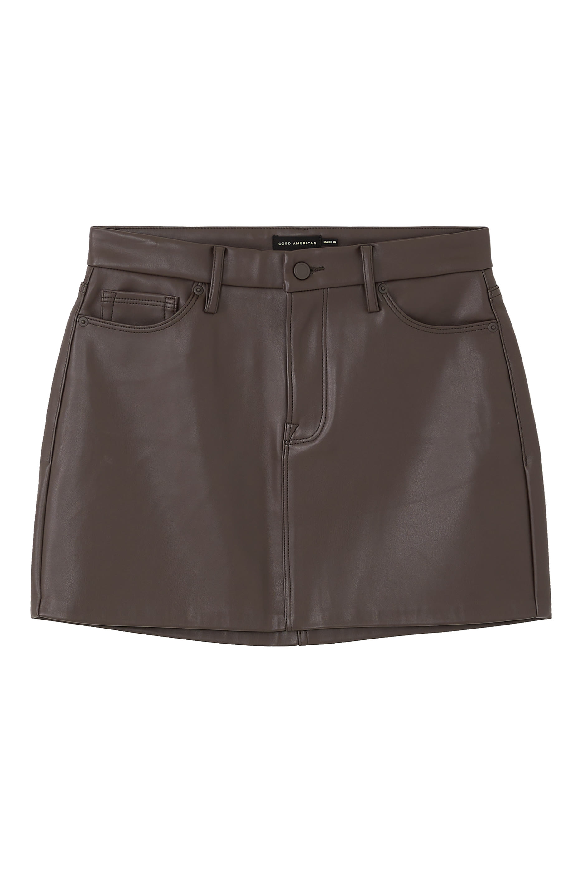 تنورة قصيرة جلد صناعي