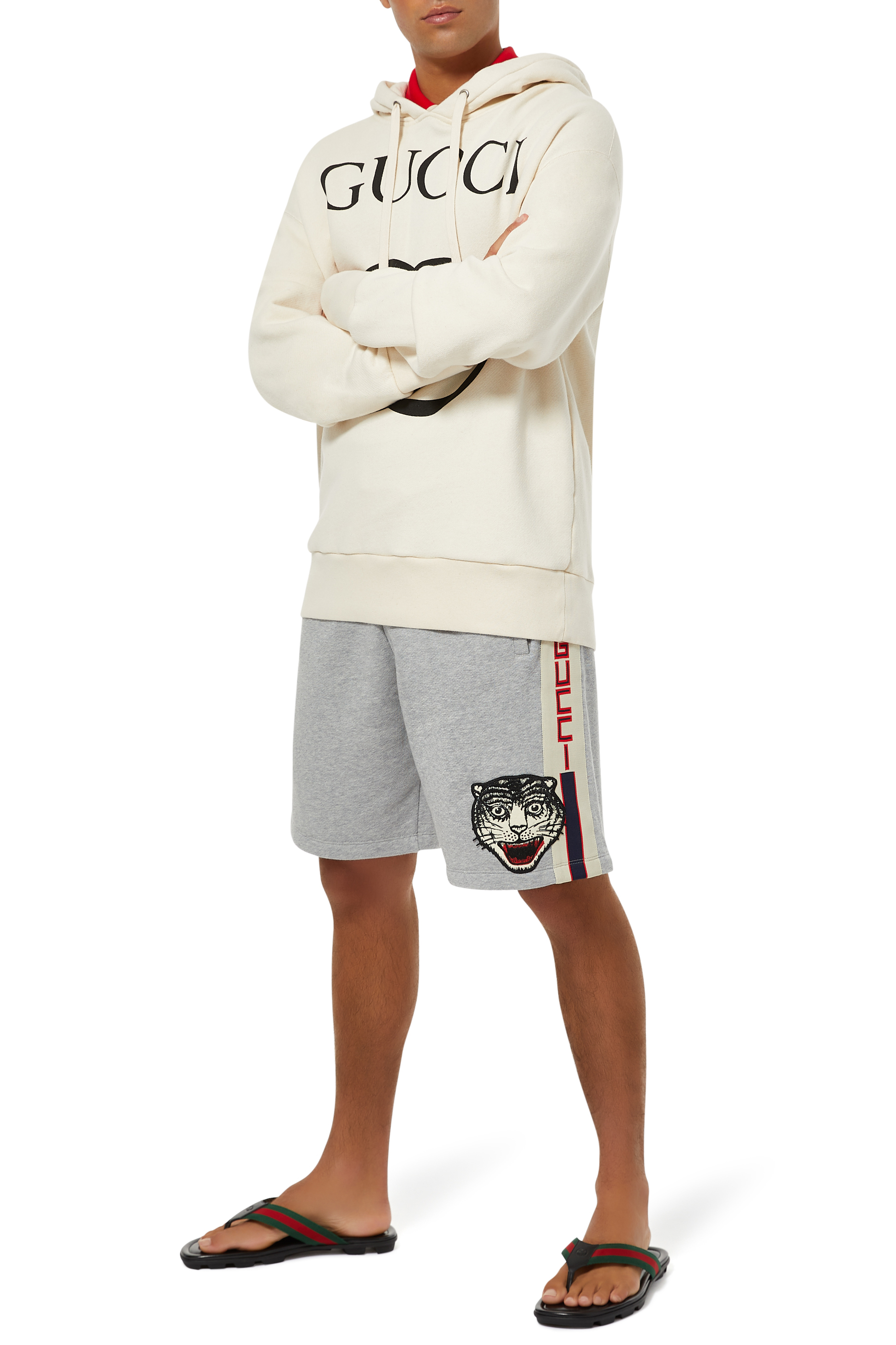 شورت قطن مخطط