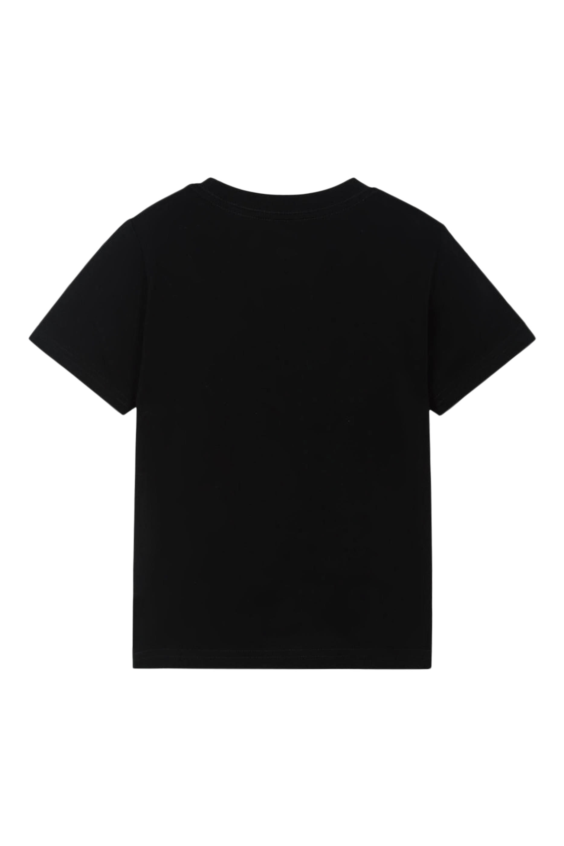 تيشيرت بأكمام قصيرة وشعار الماركة للأطفال