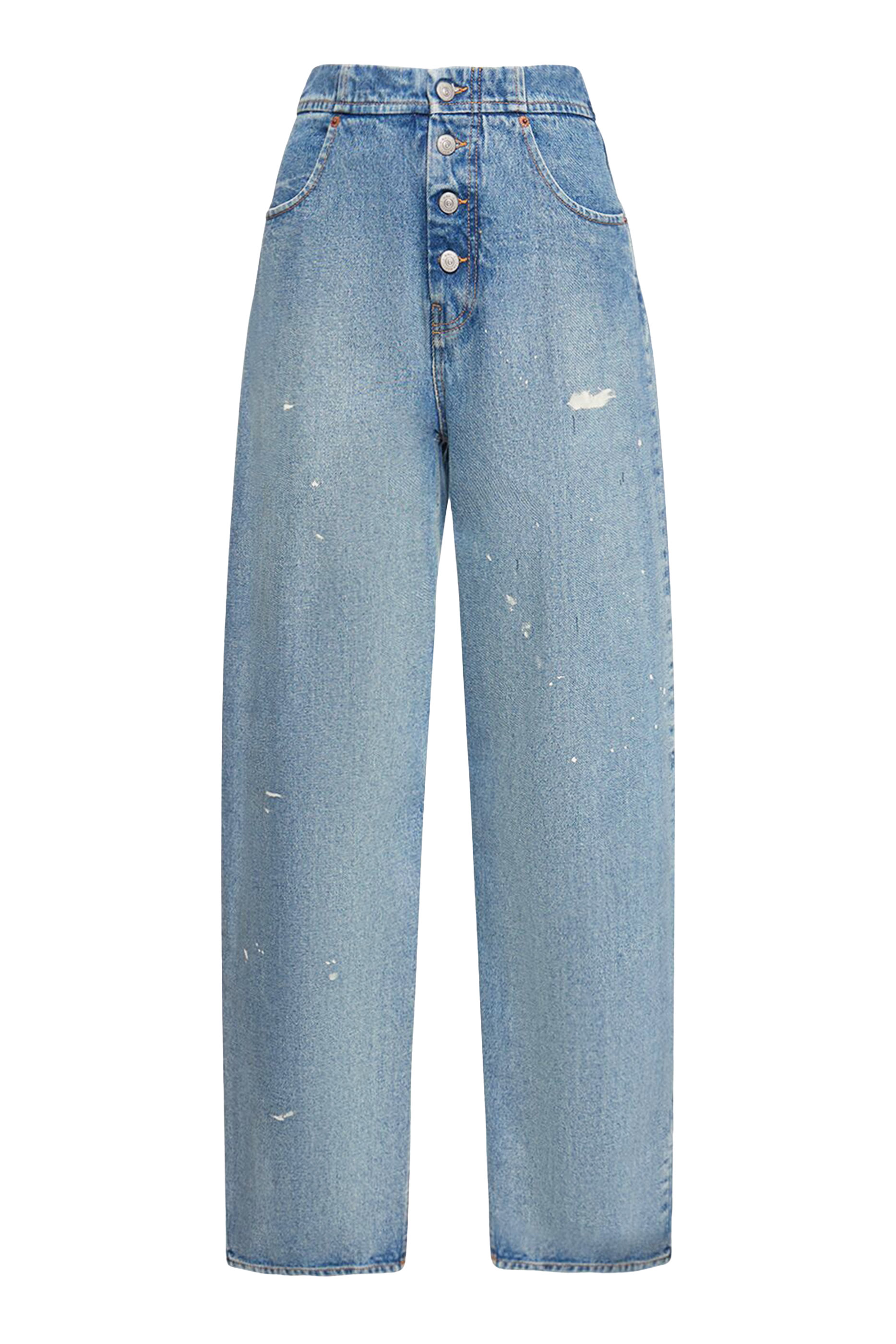 بنطال جينز بقصة مريحة بخمسة جيوب