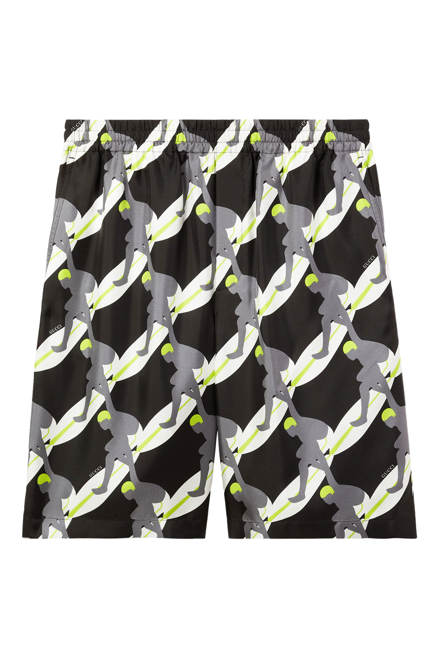 شورت بطبعات حرير تويل