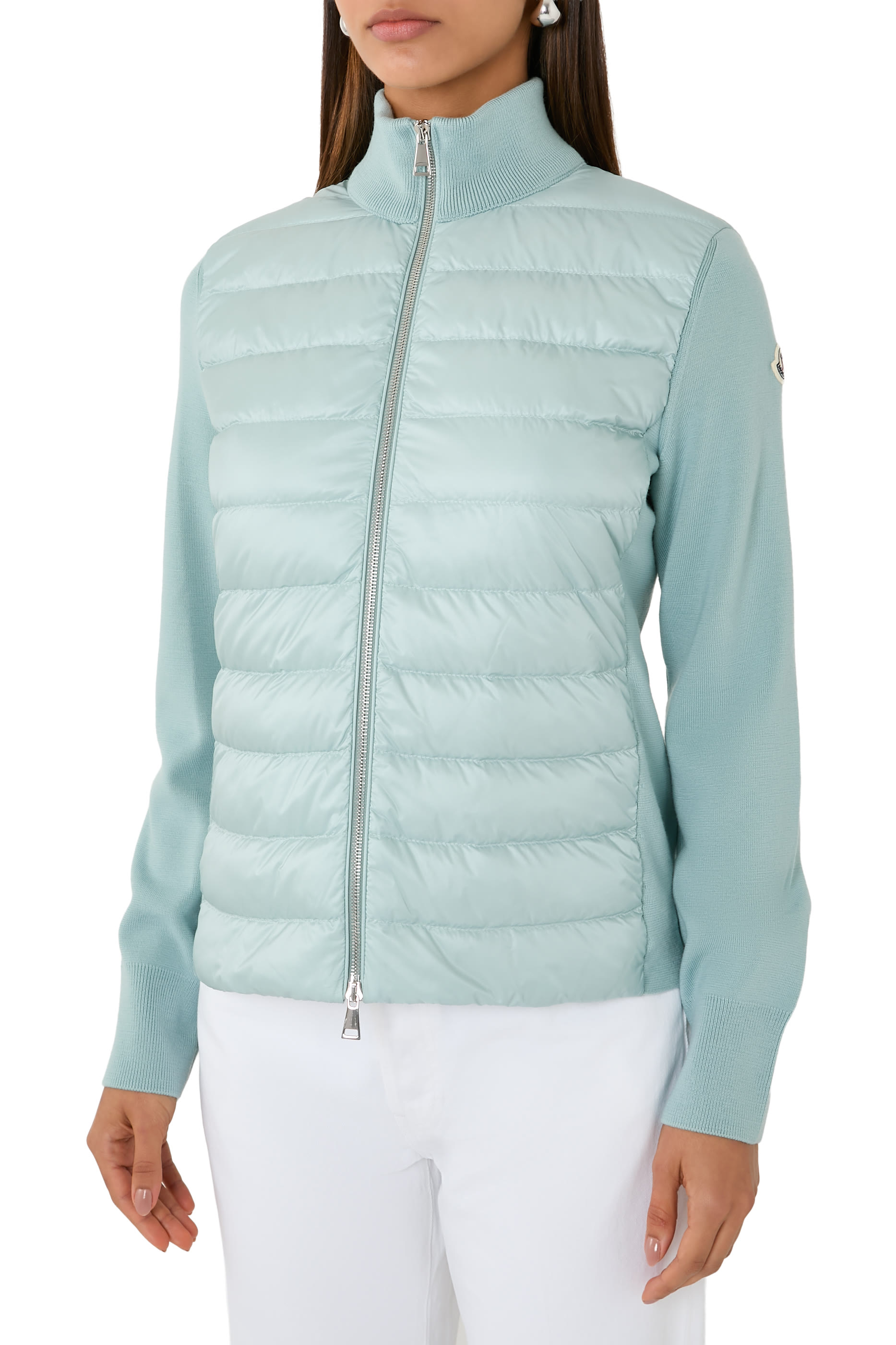 كارديجان مبطن بسحاب صوف