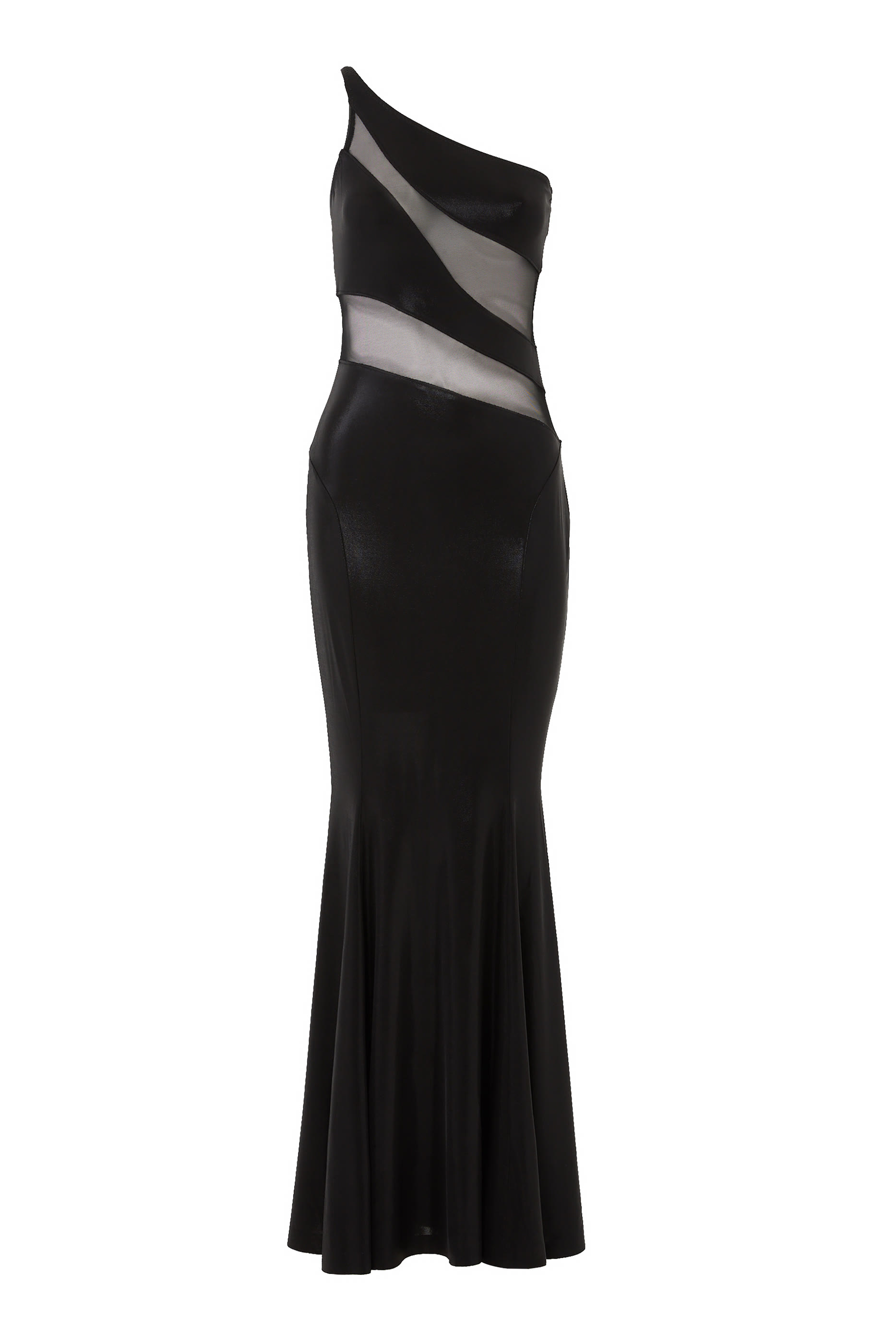 فستان سهرة سنيك بقصة ذيل السمكة قماش شبكي