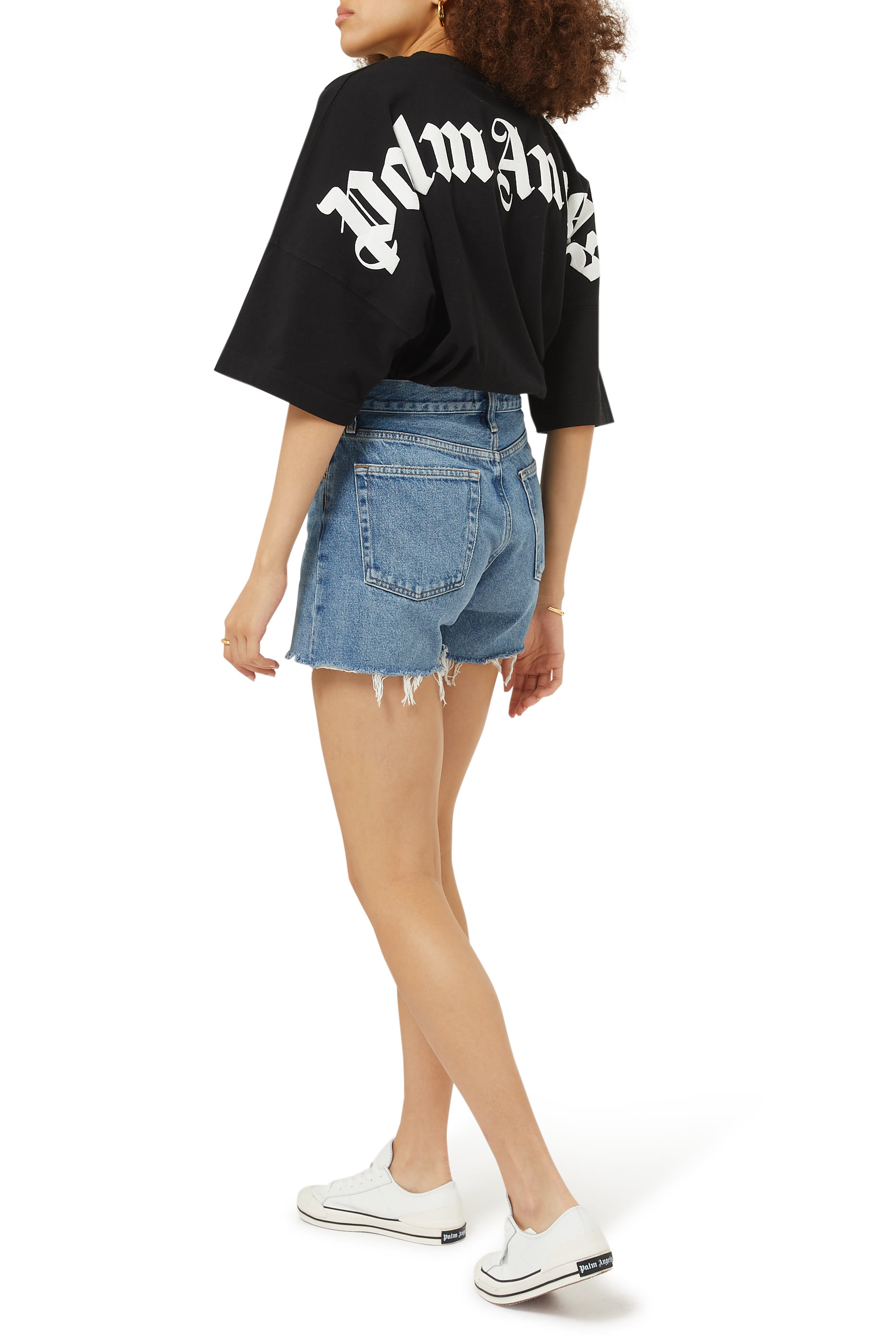 شورت باركر بحافة غير محاكة