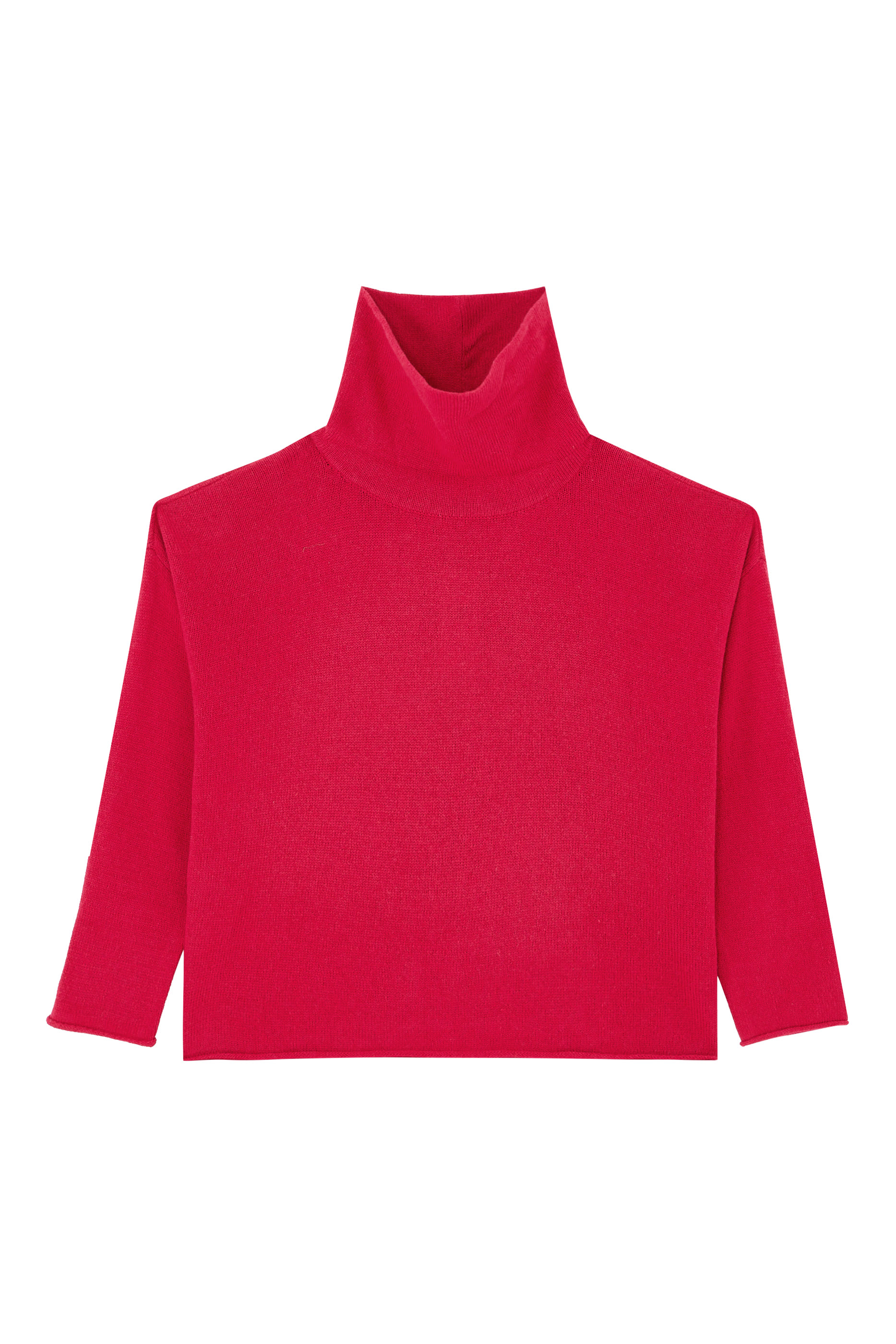 بلوزة بقصة مربعة وياقة عالية