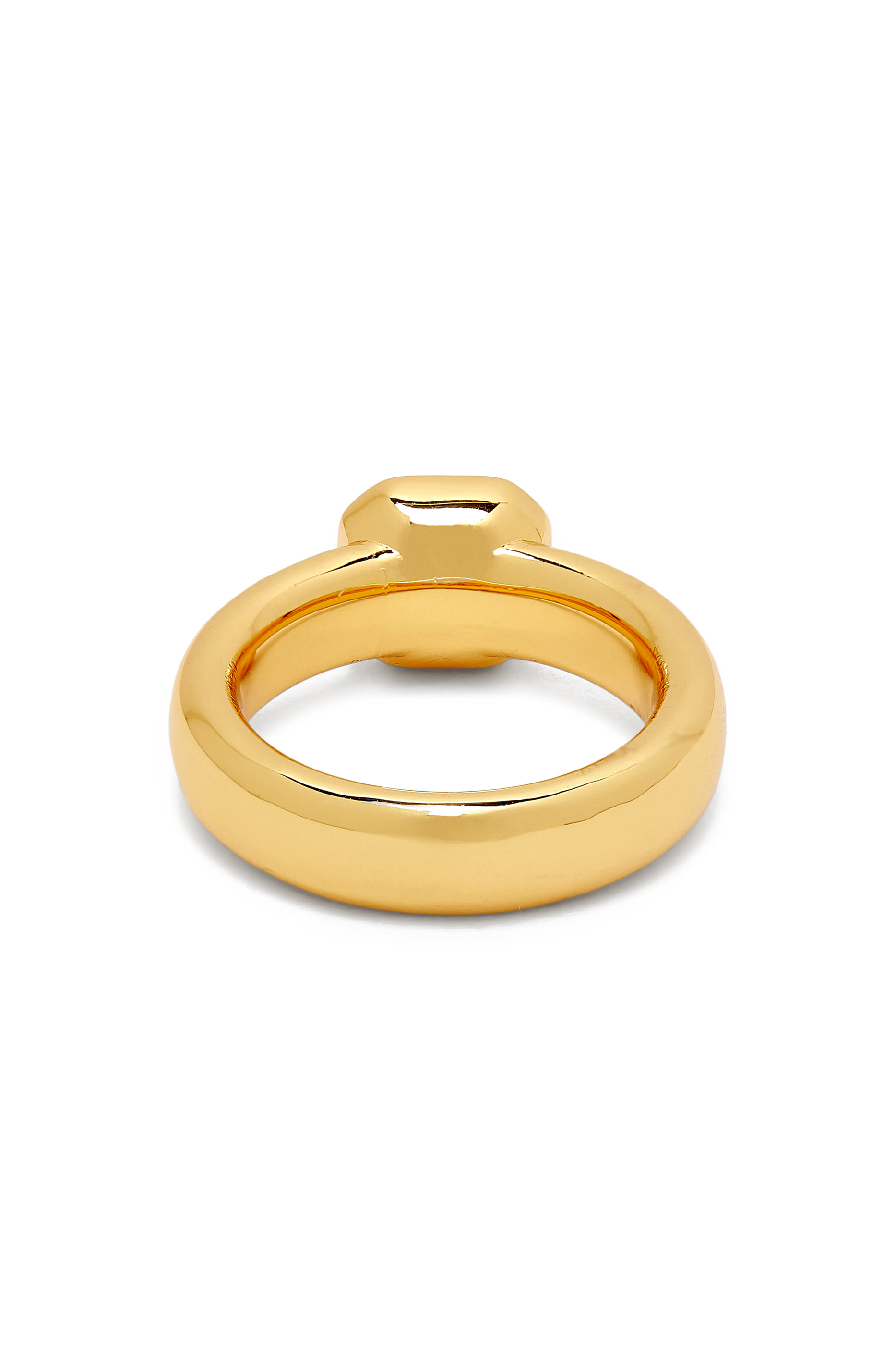 خاتم كيب سباركلينج بحجر بتصميم مربع بأوجه متعددة