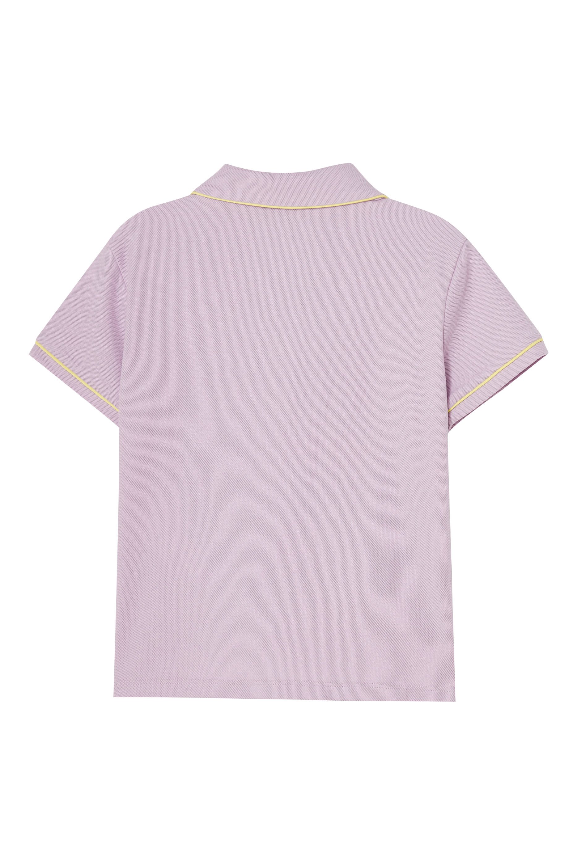 قميص بولو برقعة شعار الماركة للأطفال