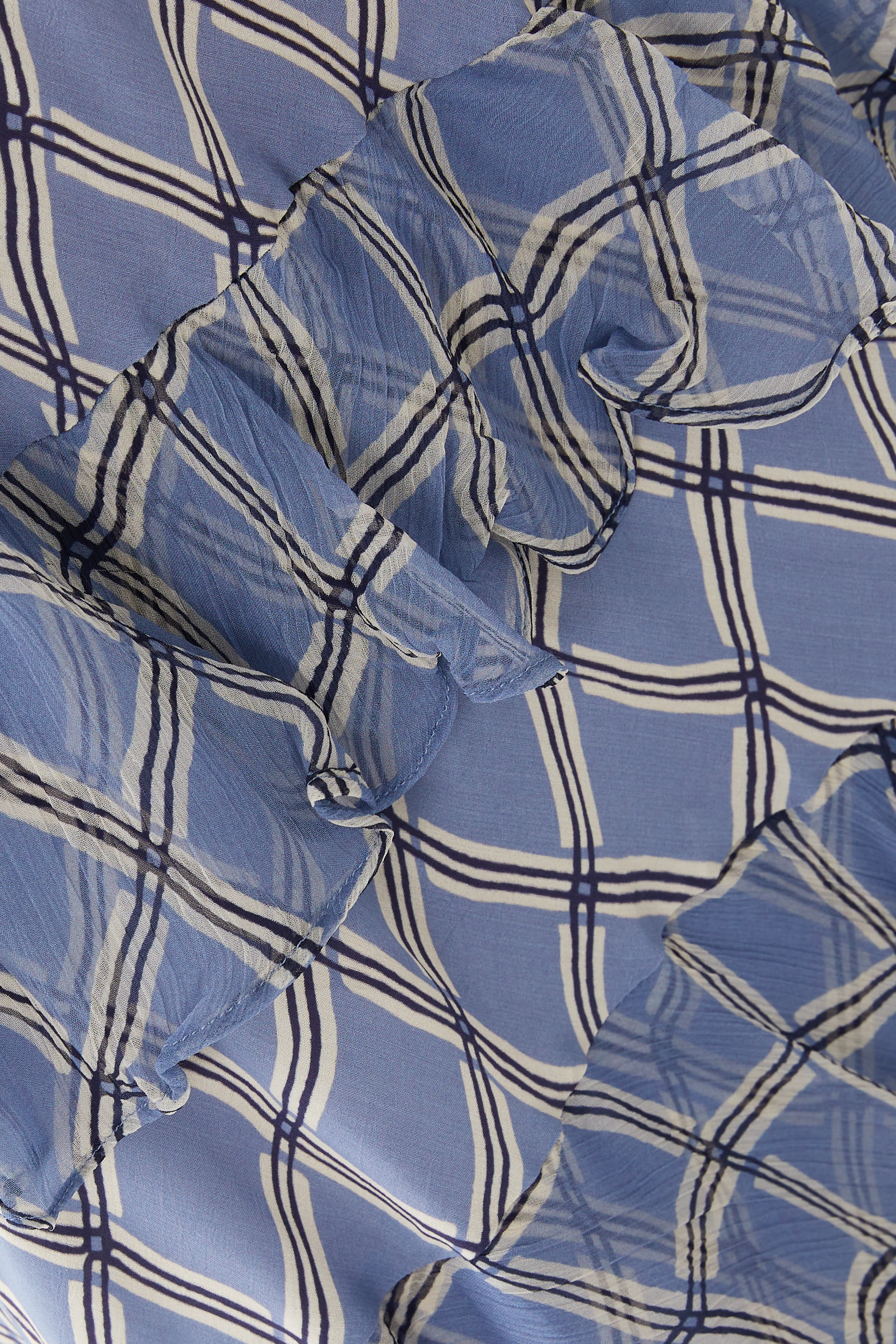 تنورة بريسلي بطيات متوسطة الطول