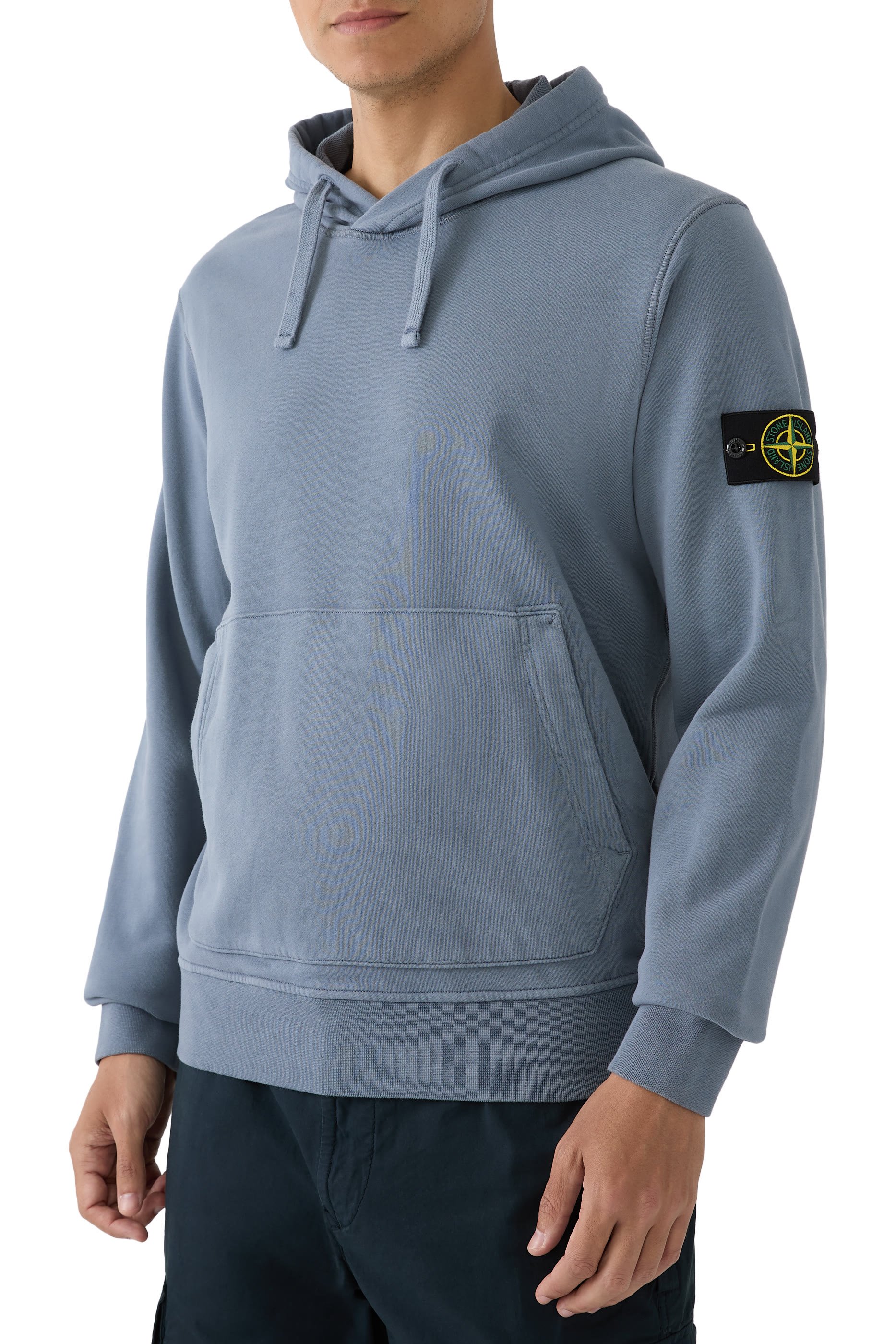 هودي برقعة شعار الماركة صوف قطن عضوي