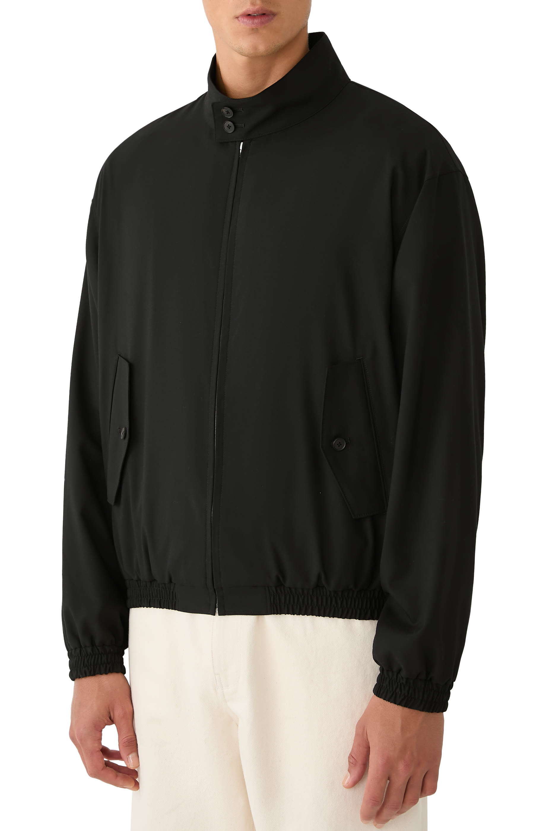 جاكيت بسحاب صوف استوائي فائق النعومة