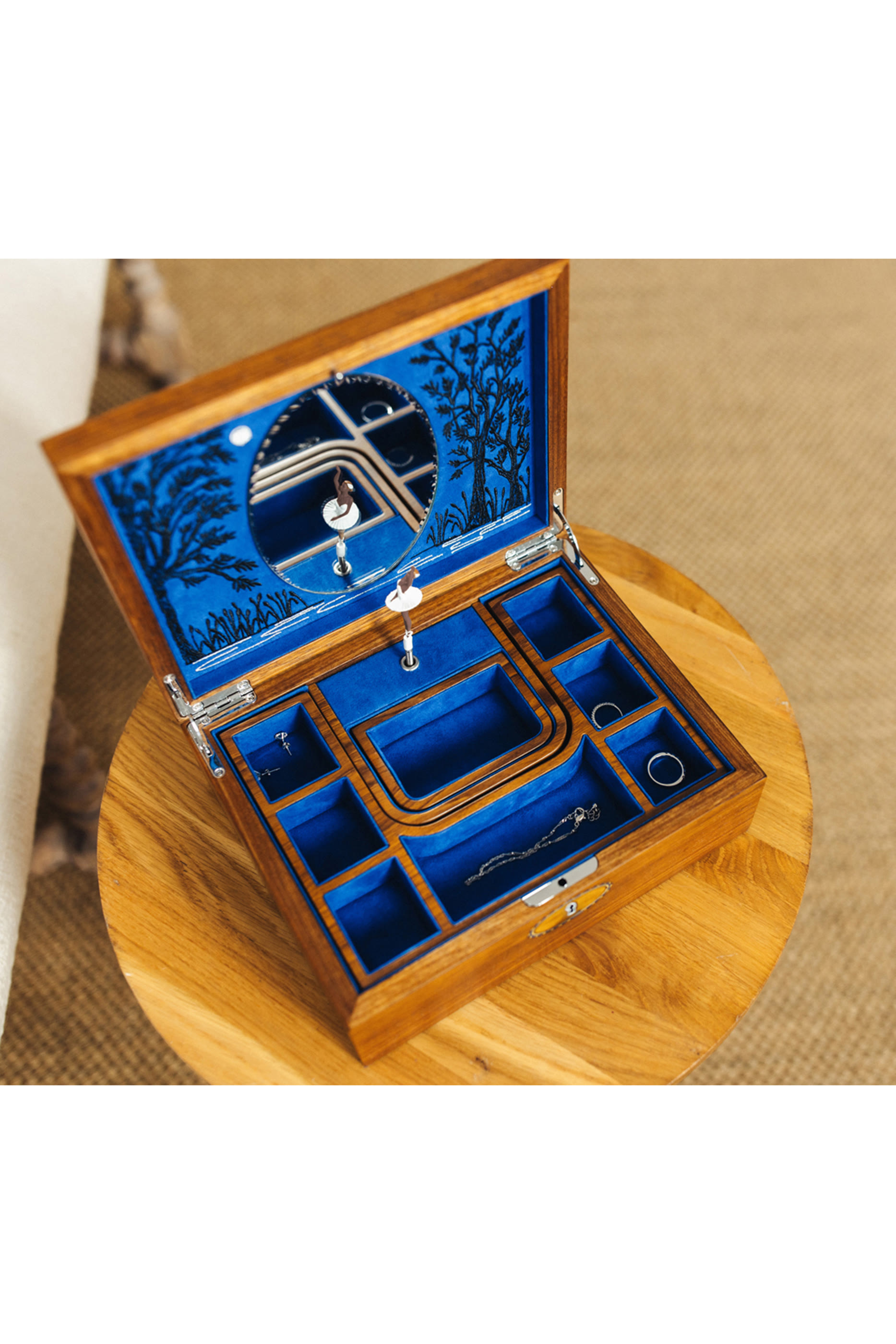 صندوق مجوهرات موسيقي ببالرينا