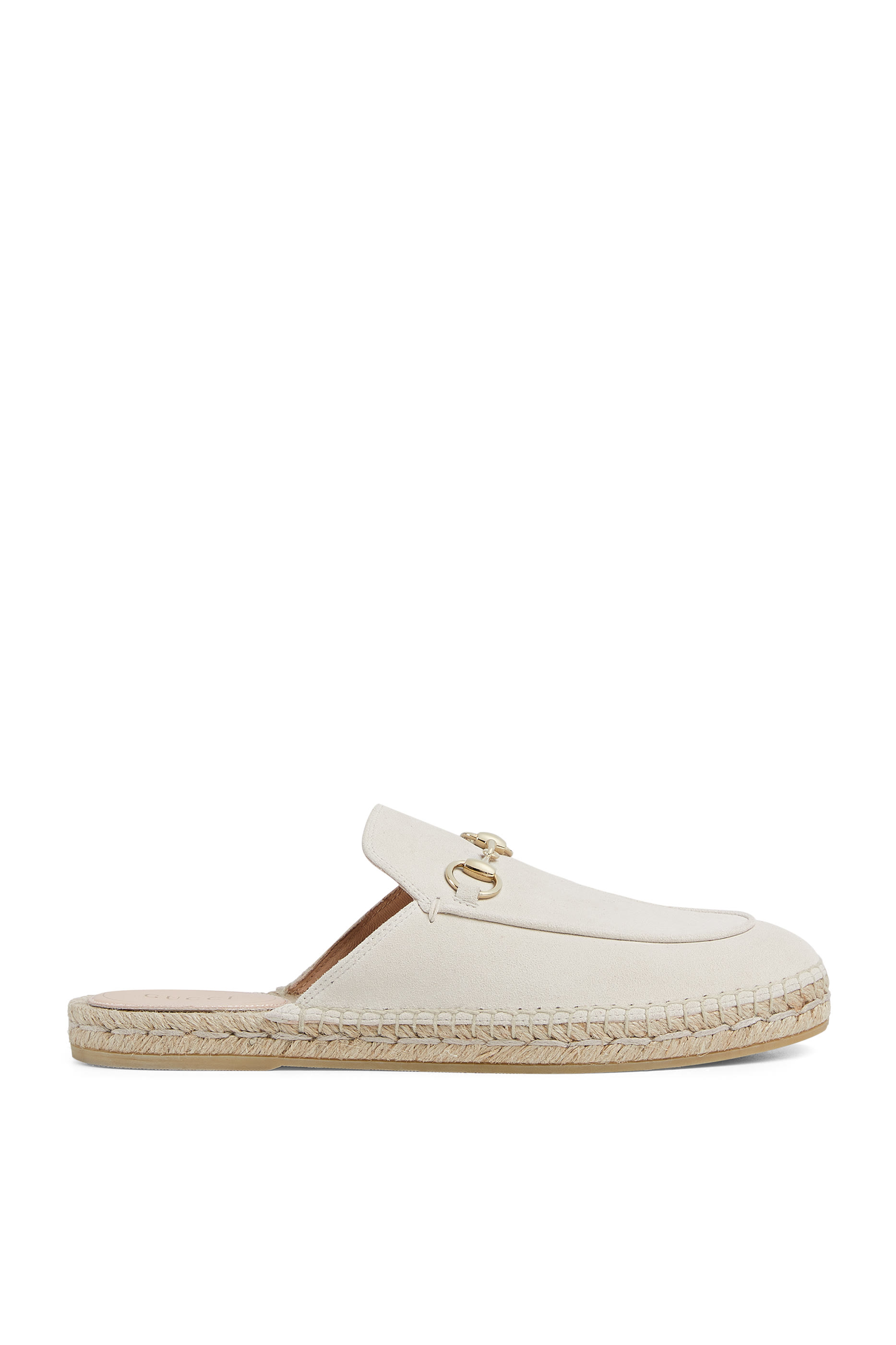 حذاء إسبادريل مفتوح من الخلف بحلية لجام الحصان