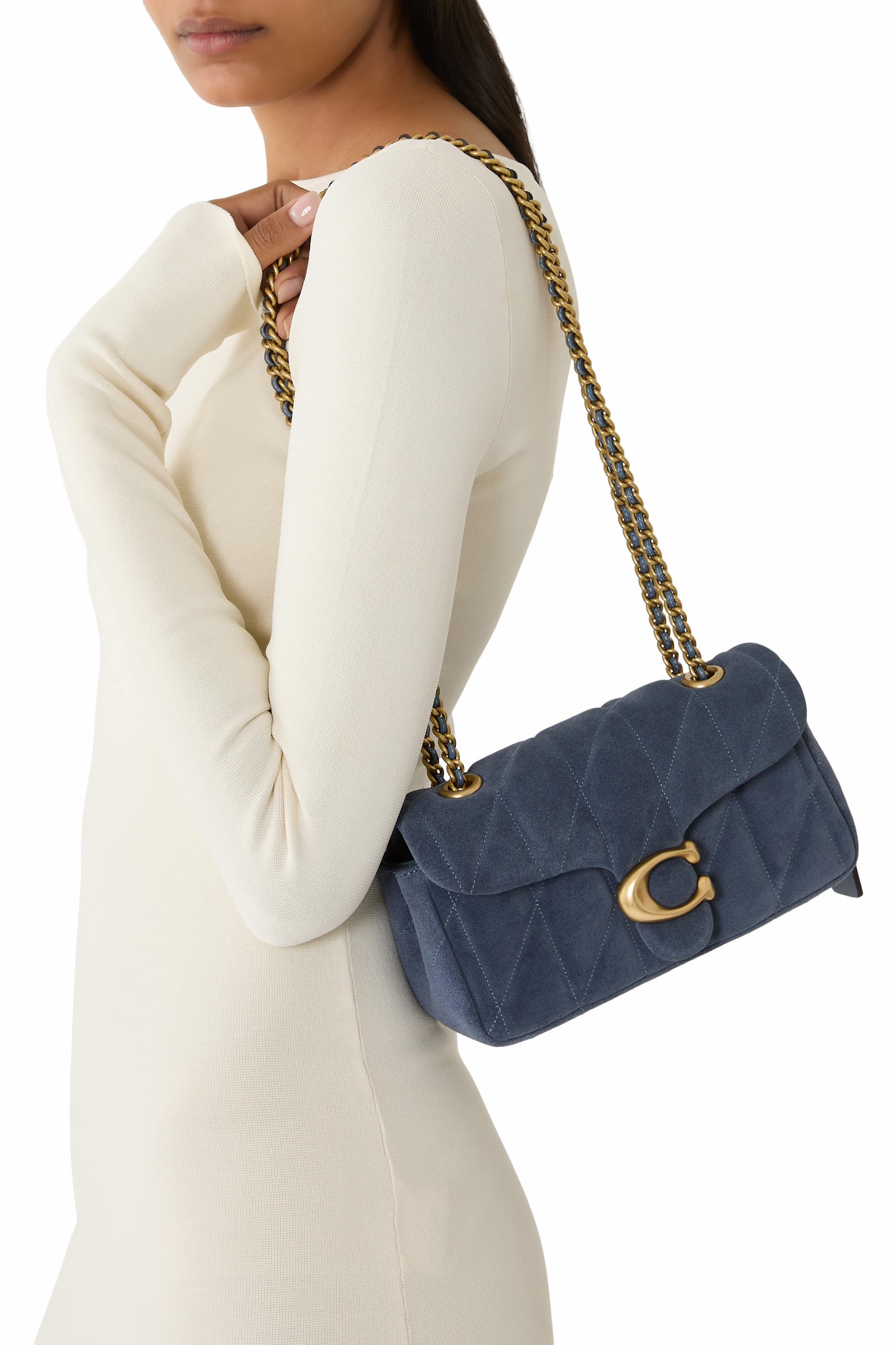 حقيبة كتف تابي 20 بتصميم مبطن شمواه