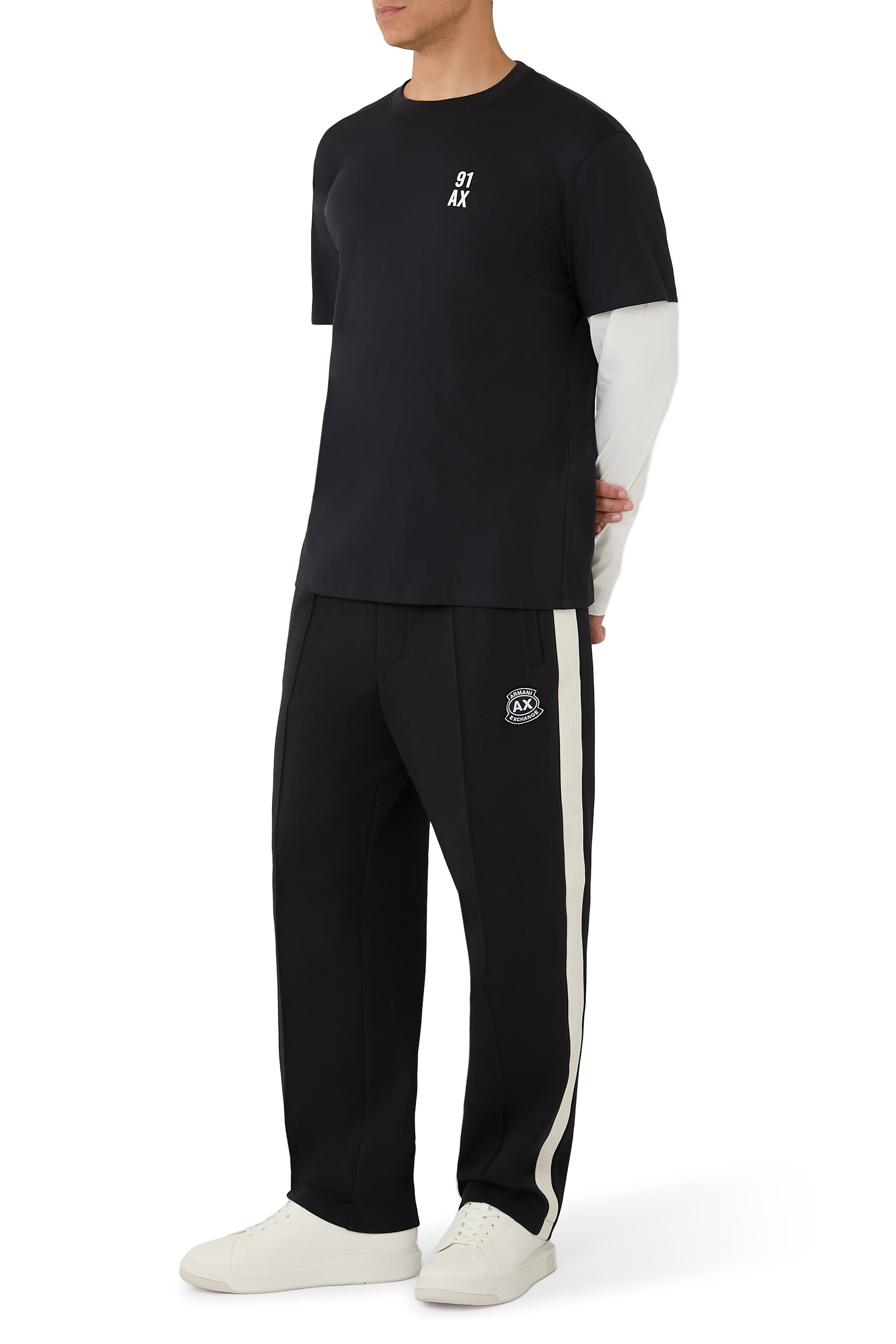 تيشيرت مزين بشعار الماركة ورقم 91 