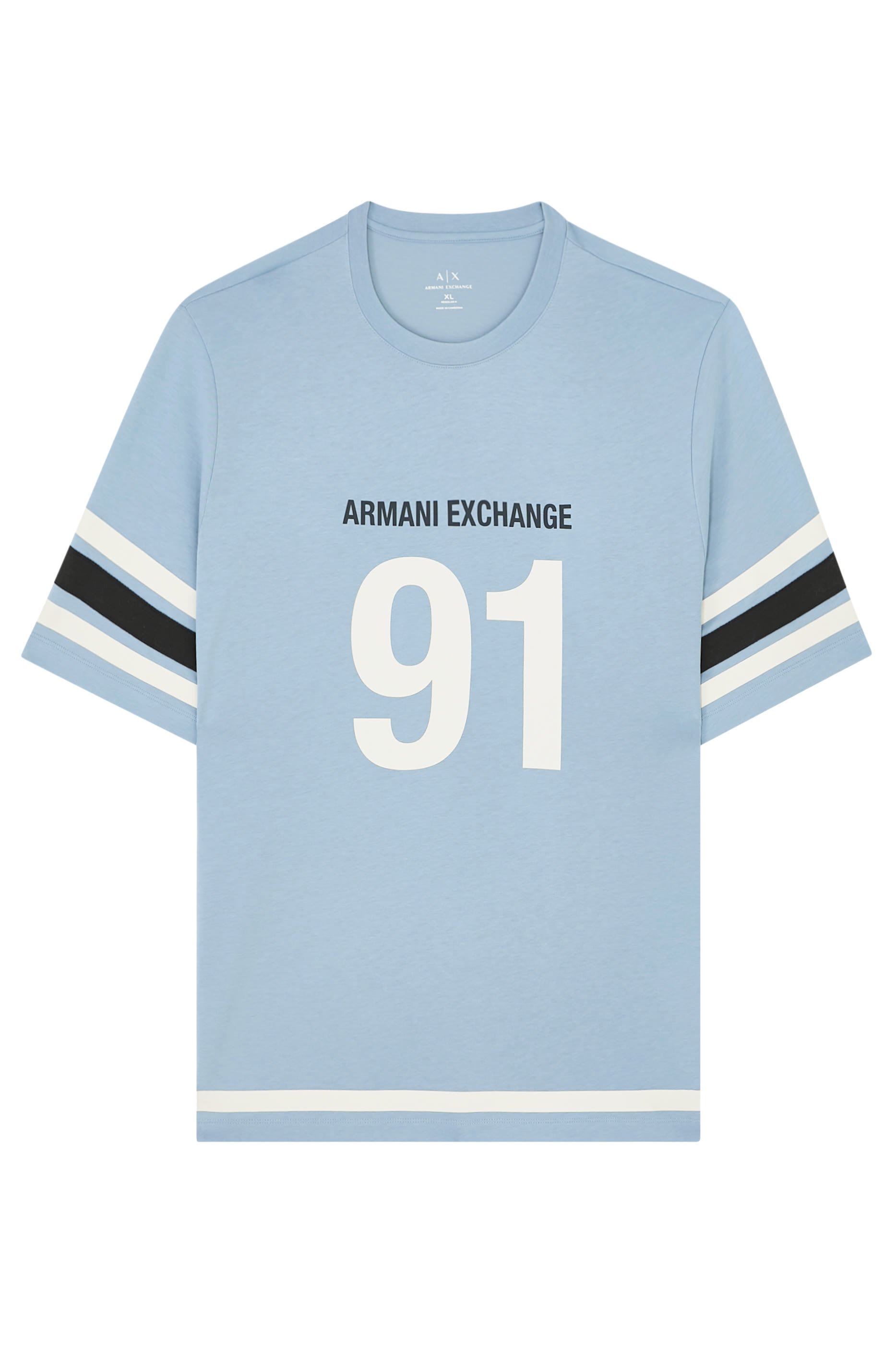 تيشيرت مارينا 91 بأكمام قصيرة وشعار الماركة