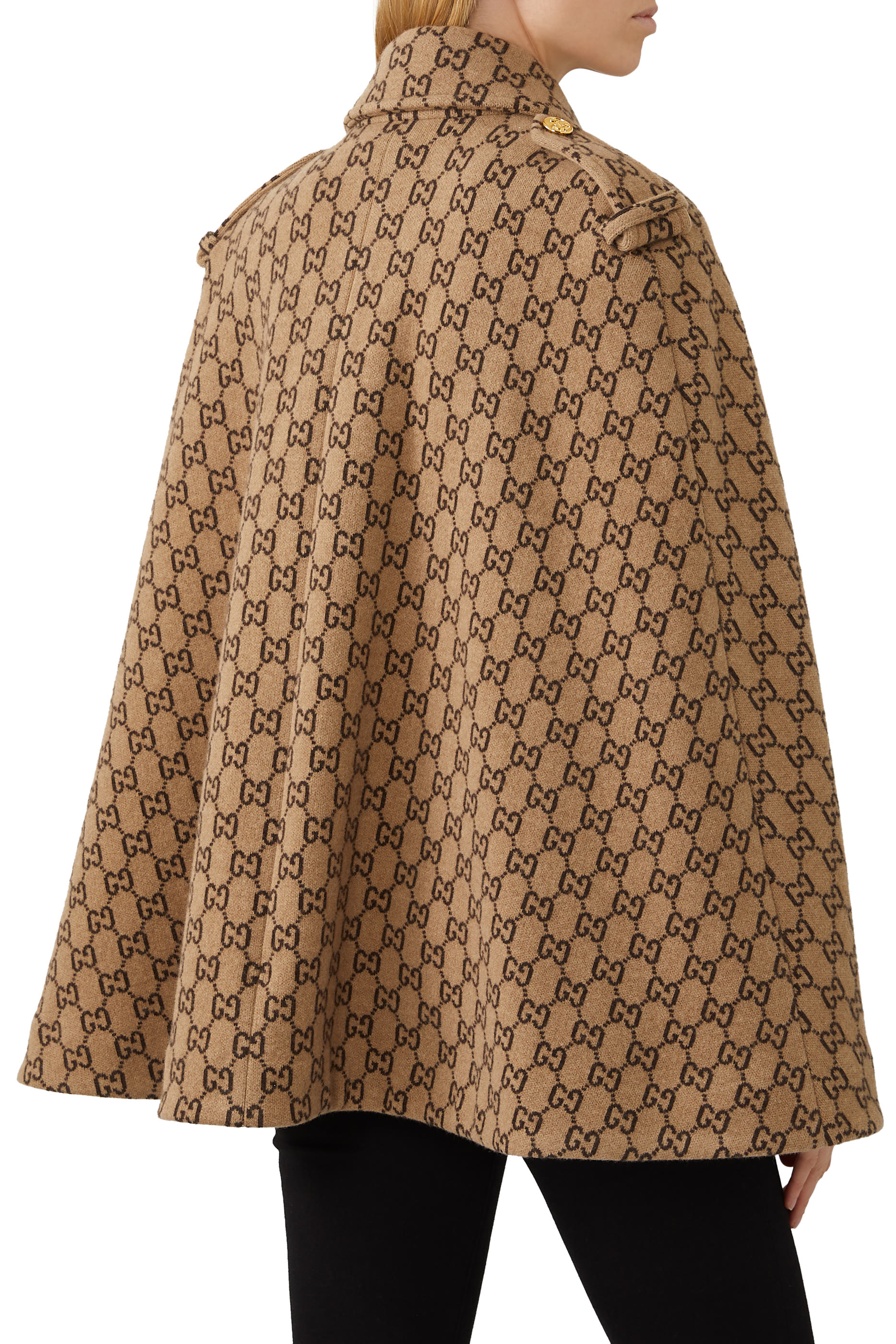 كاب صوف بنقشة شعار GG