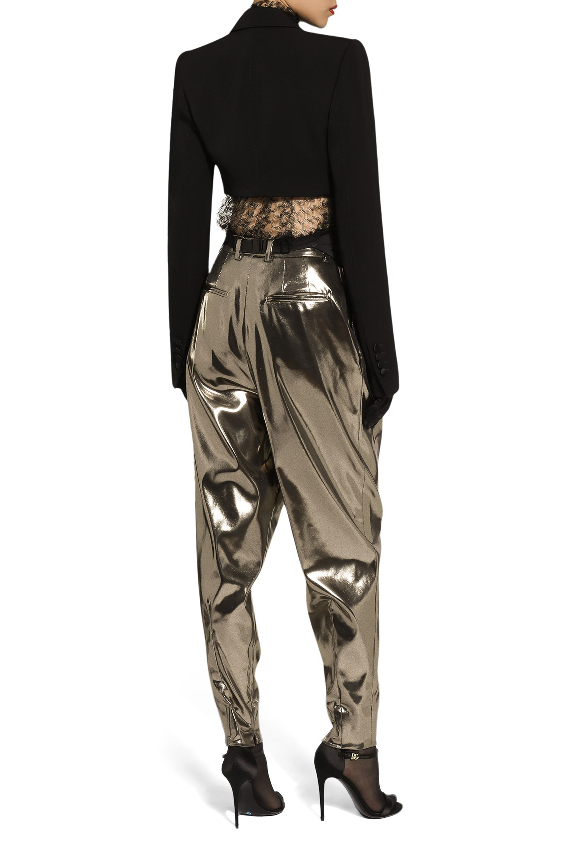 بلوزة بربطة فيونكة قماش شبكي