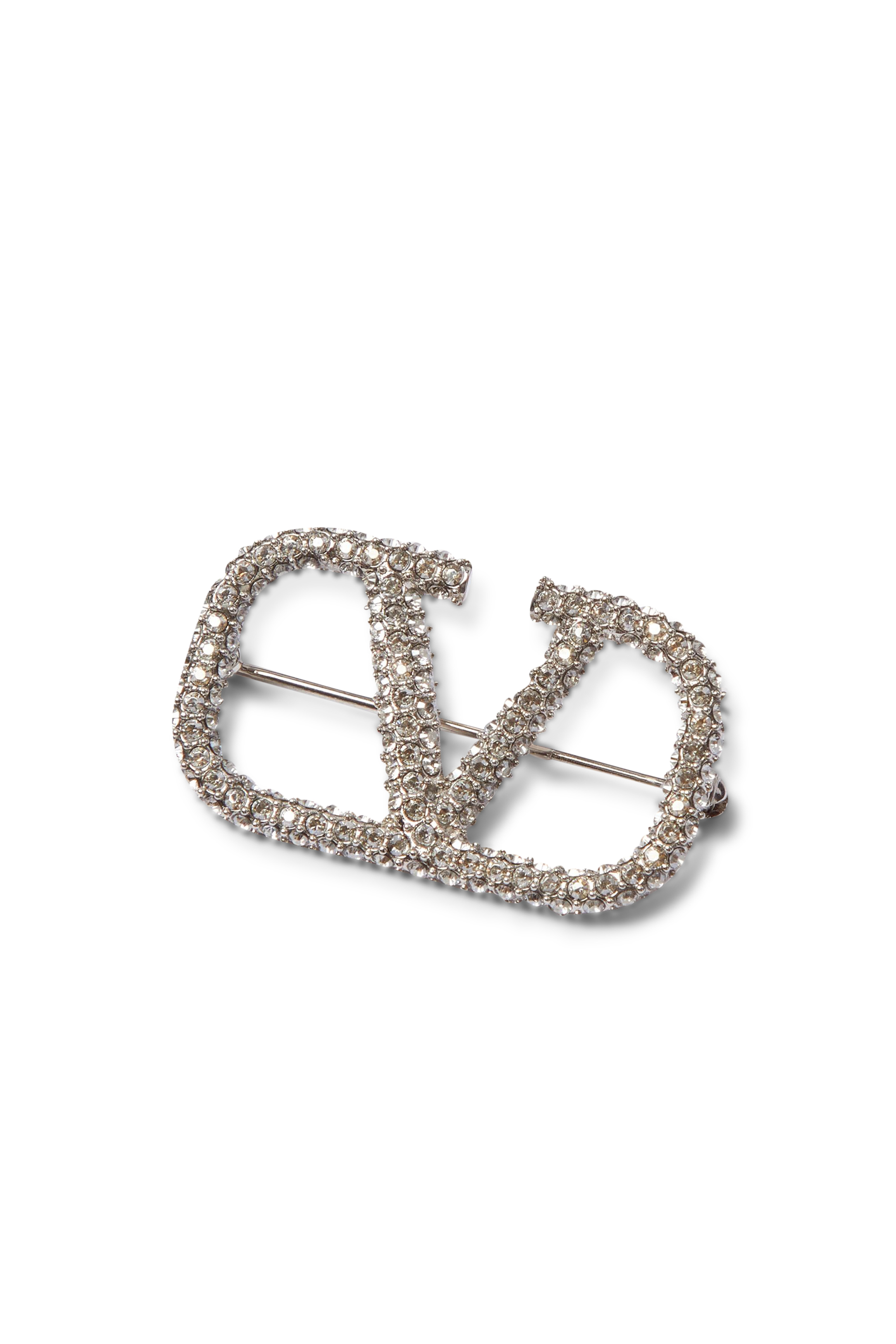 بروش بتصميم شعار V مرصع بكريستال سواروفسكي