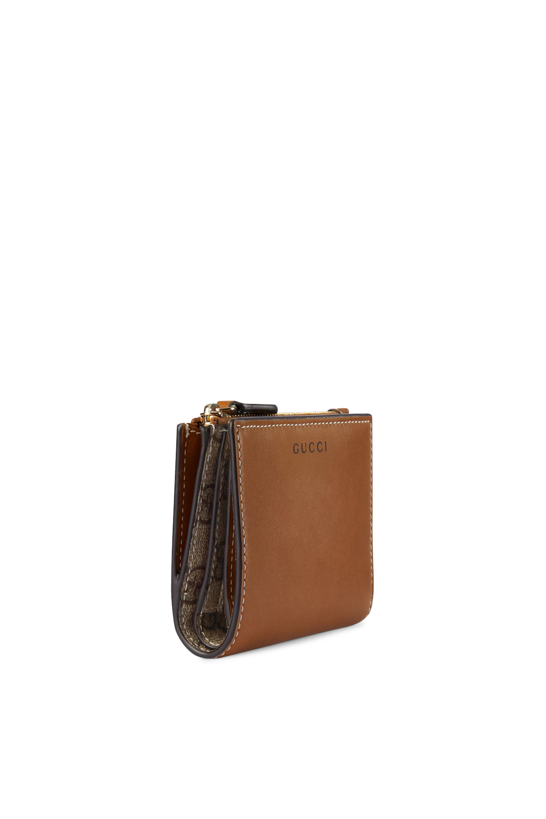 محفظة متوسطة بتطريز شعار الماركة