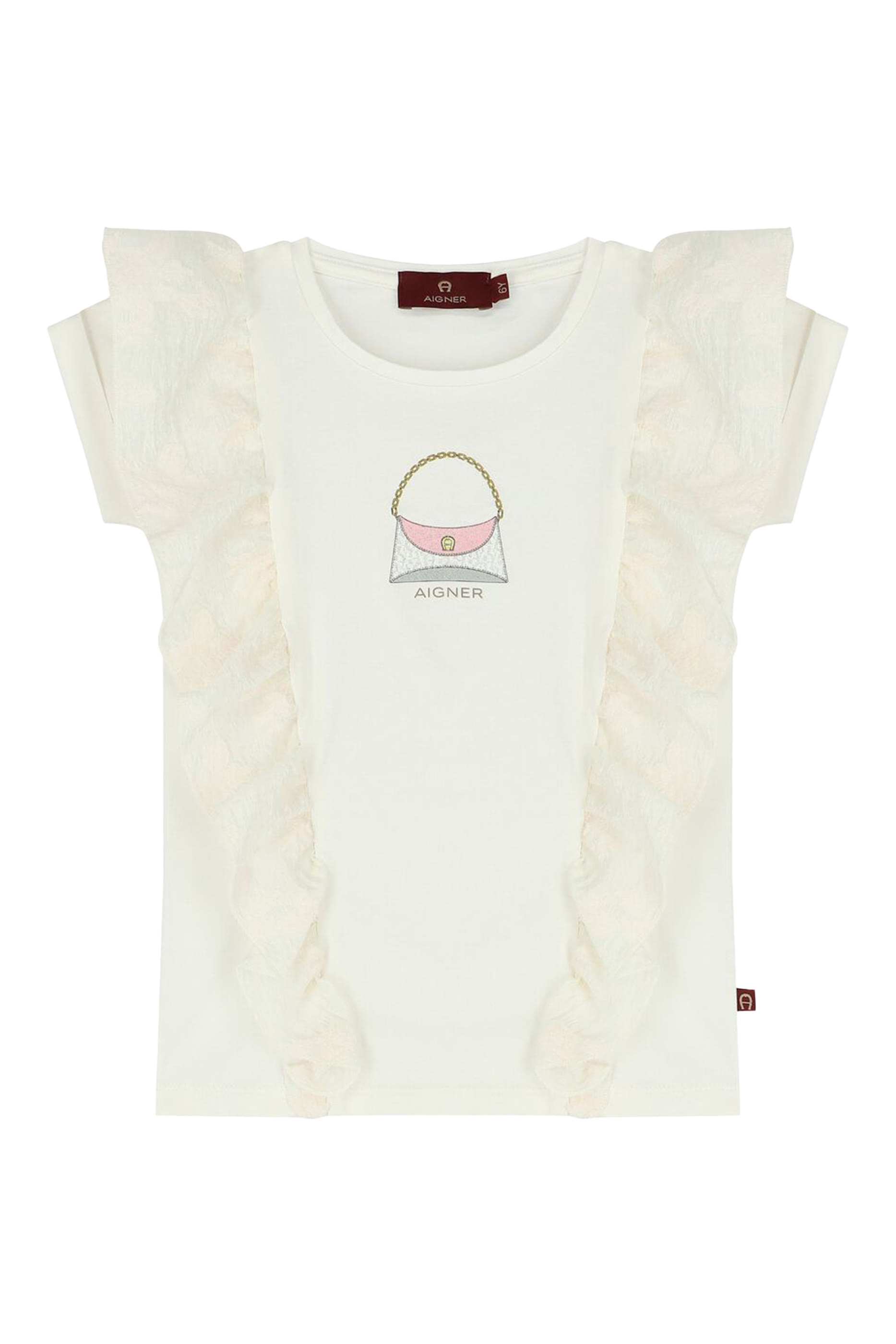 تيشيرت بطبعات شعار الماركة للأطفال