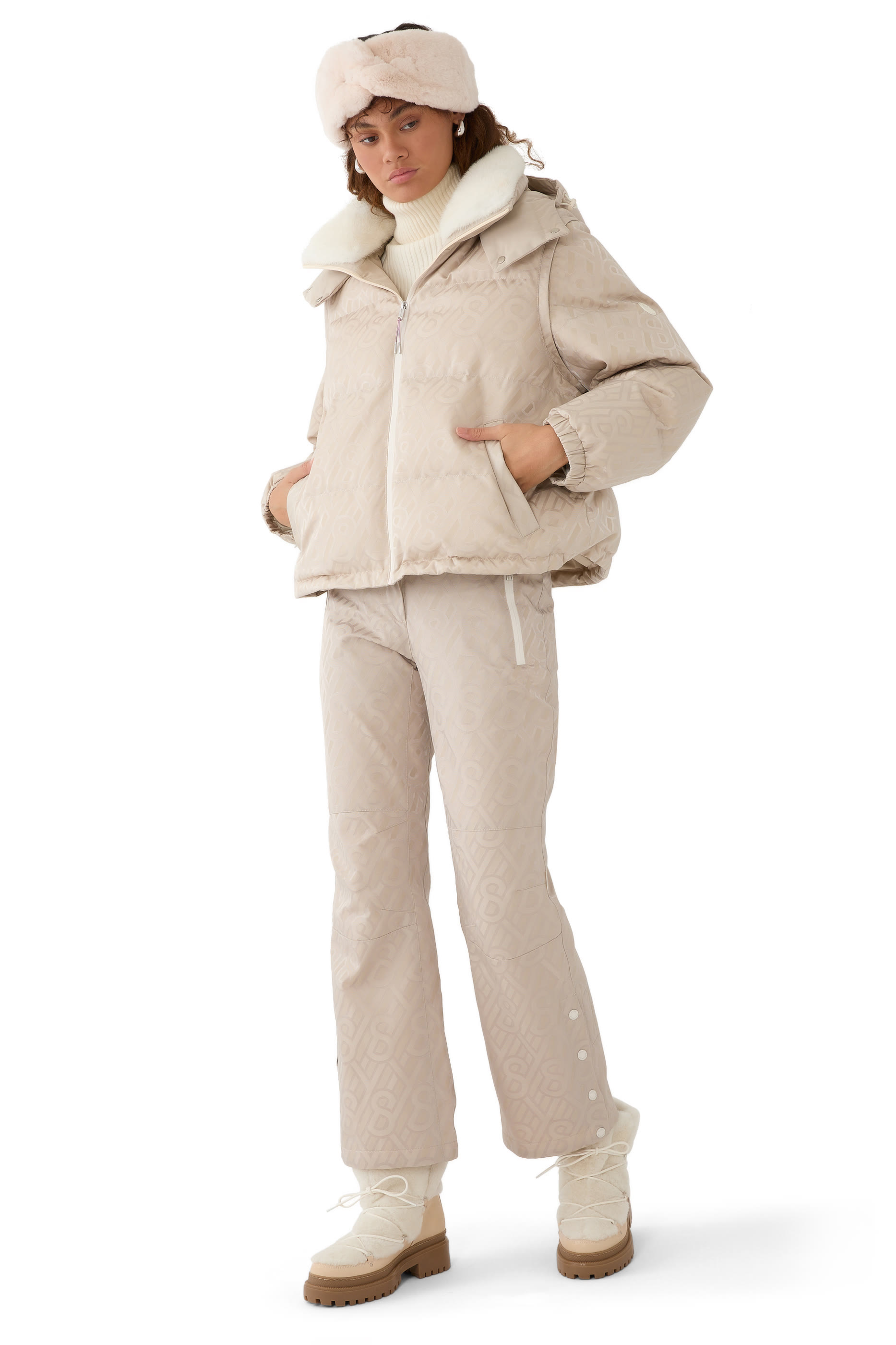 بنطال تزلج بقصة ساق واسعة