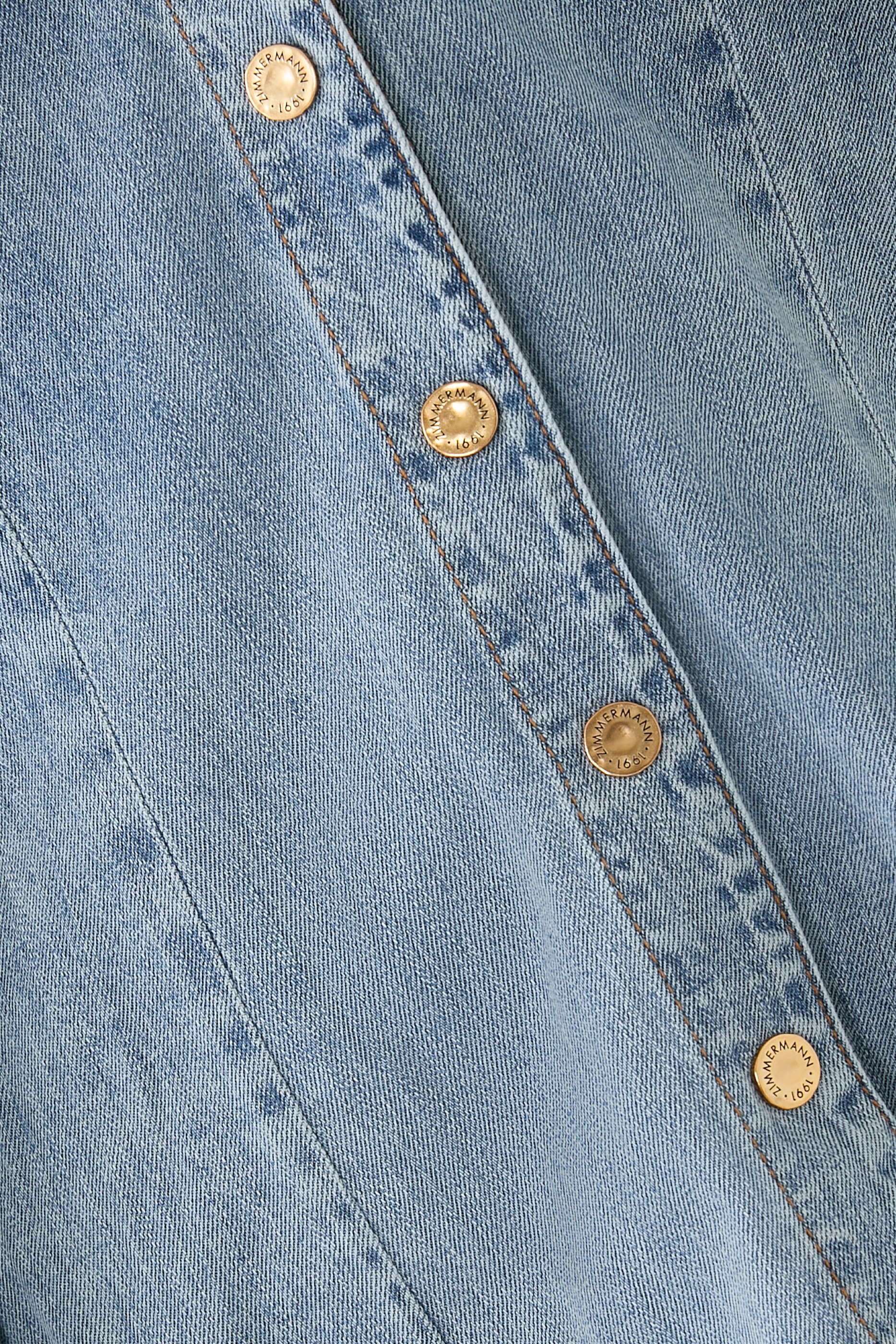 بلوزة بربطة عنق دنيم