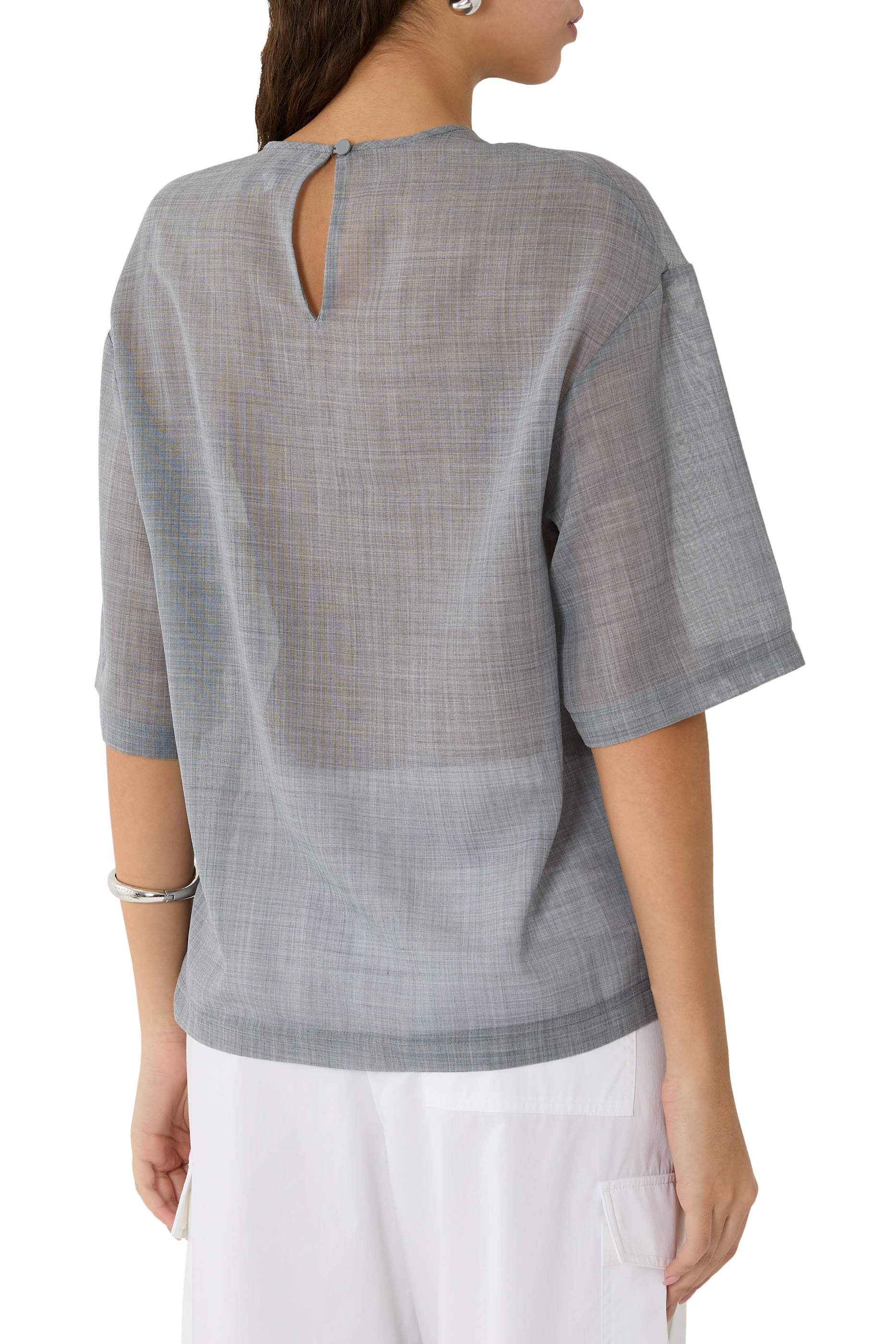 تيشيرت غوز إيزي صوف شفاف