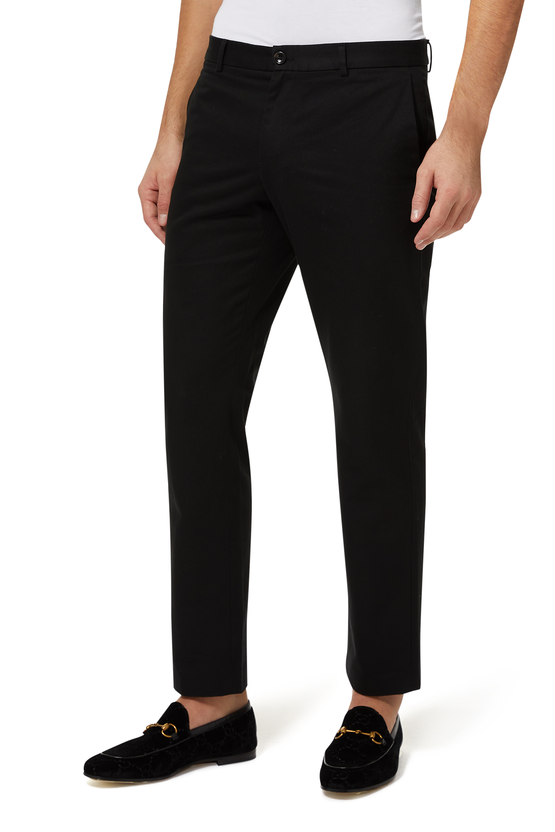 بنطال قطن بشعار الماركة