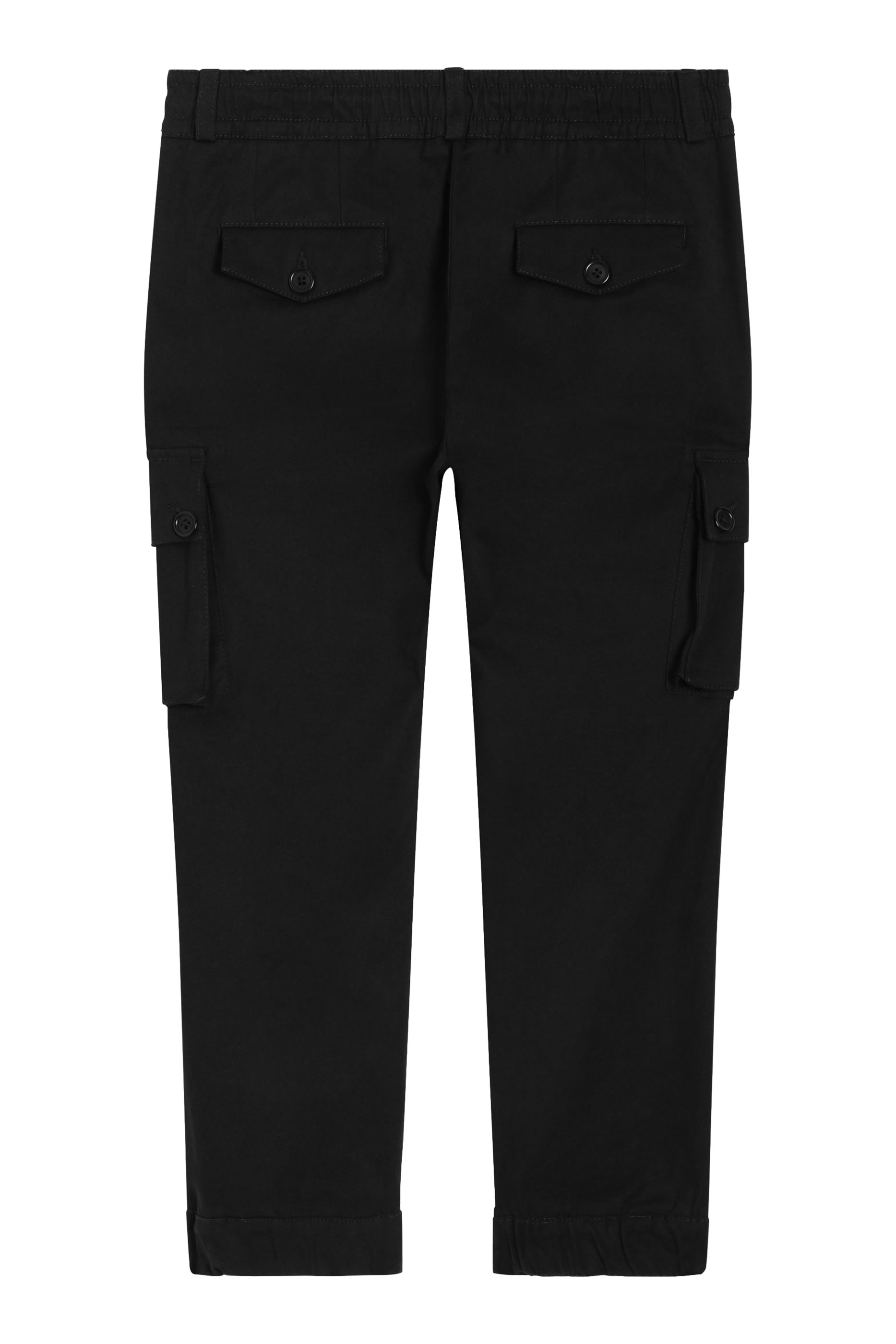 بنطال كارغو بشعار الماركة قطن غابردين للأطفال