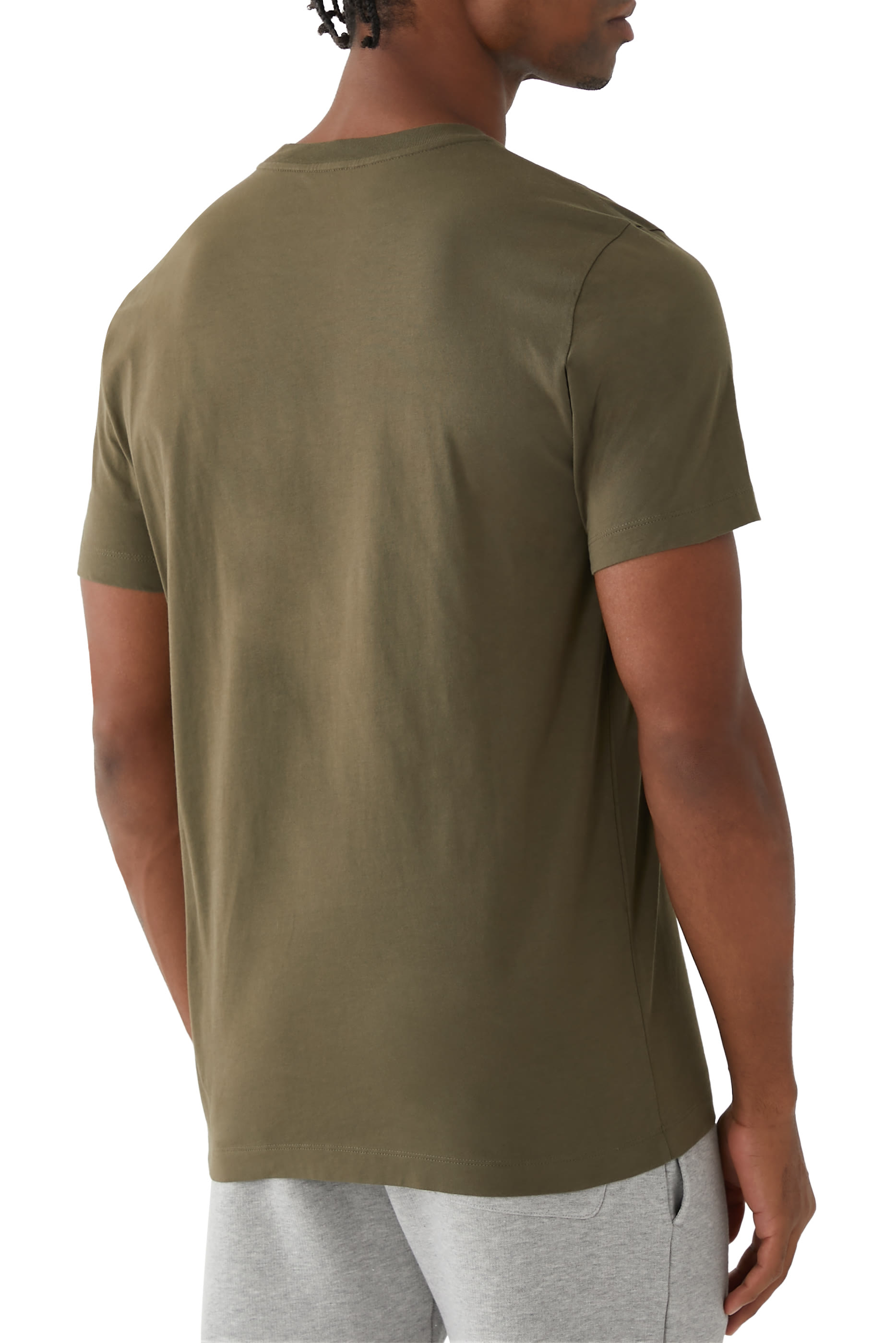 تيشيرت برقعة شعار الماركة قطن