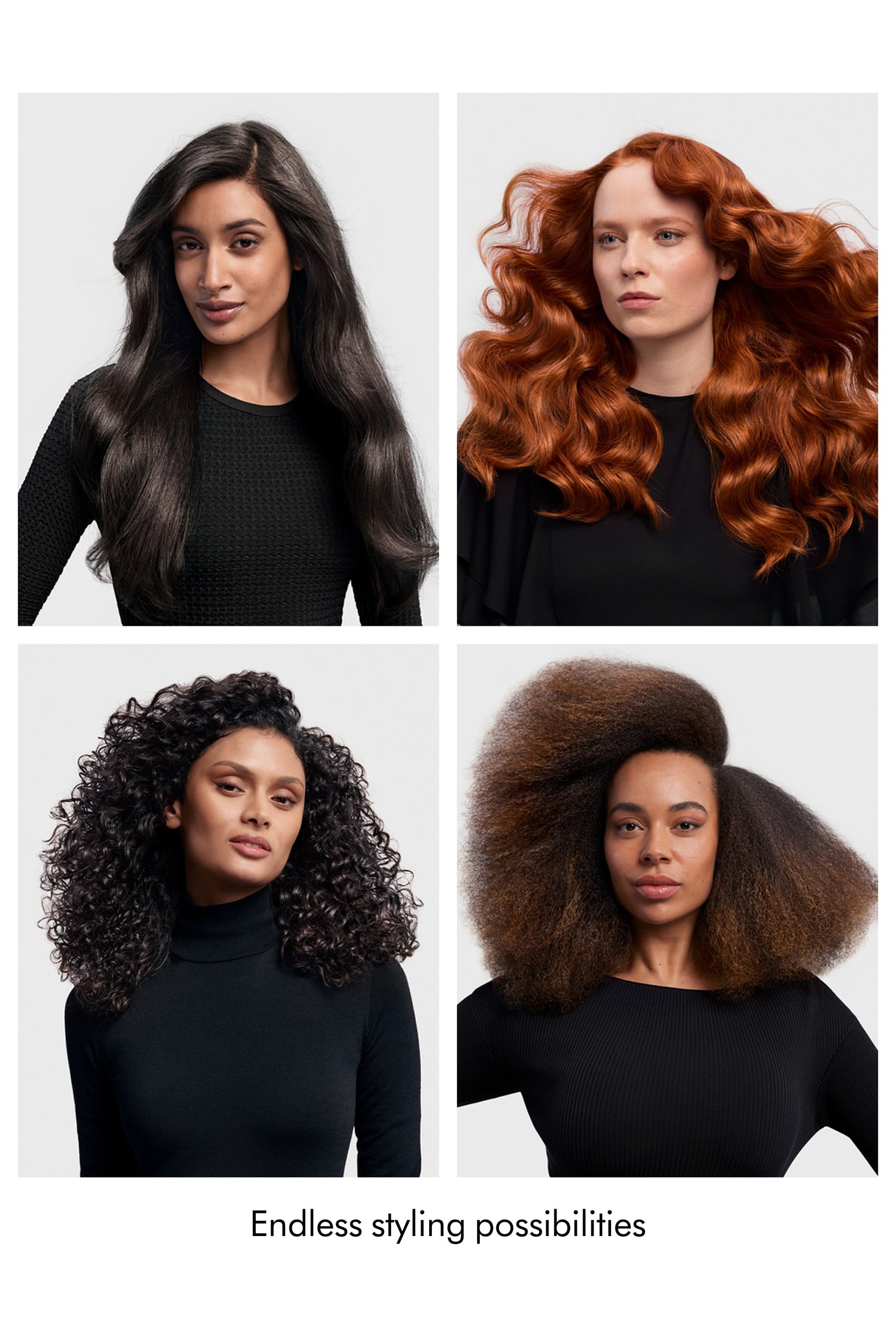 مجفف ومصفف شعر أيرراب آي. دي متعدد الإستخدامات _ للشعر الأملس و المجعد  (أمبر سيلك)