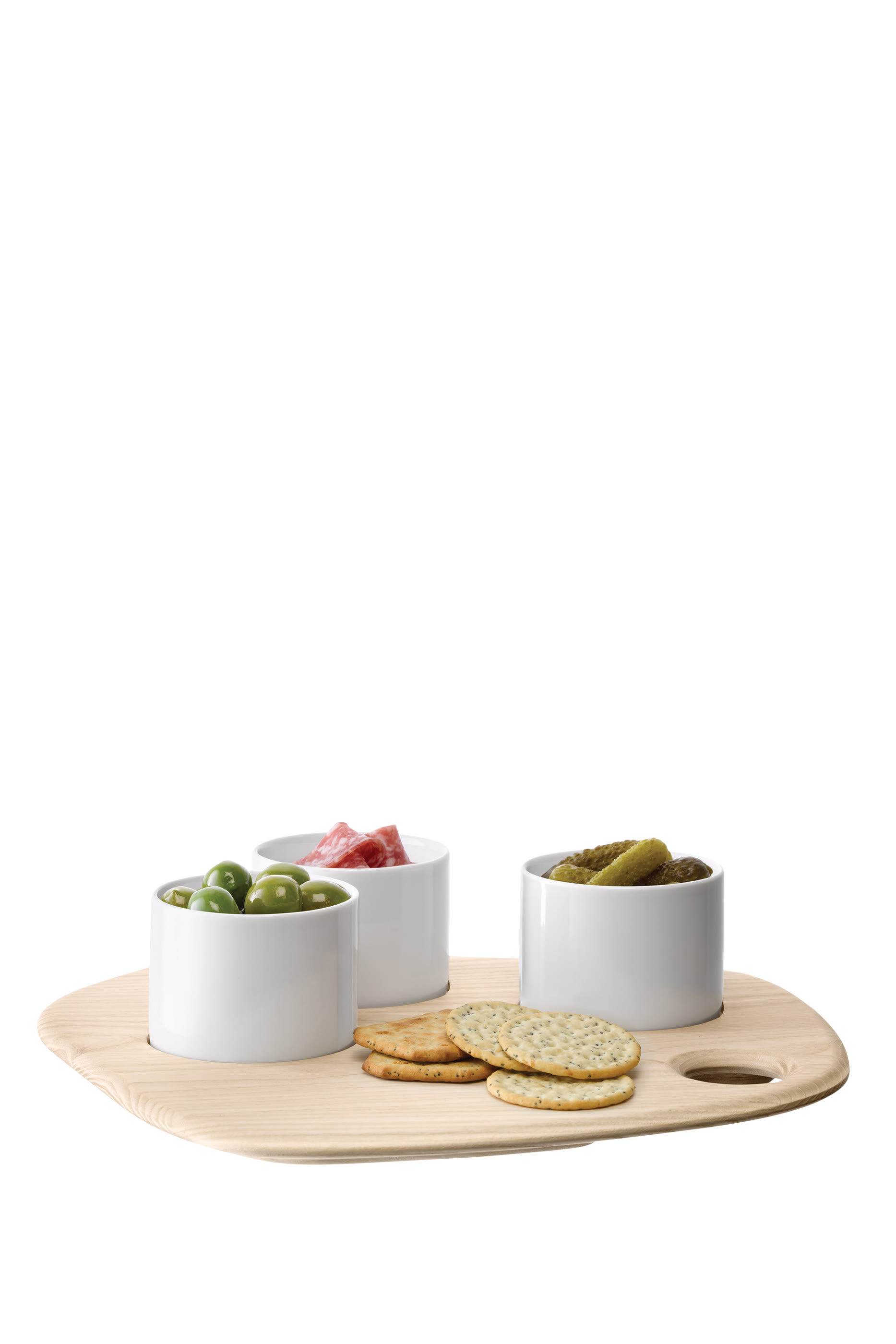 طقم تاباس باليت مع لوح خشب رماد