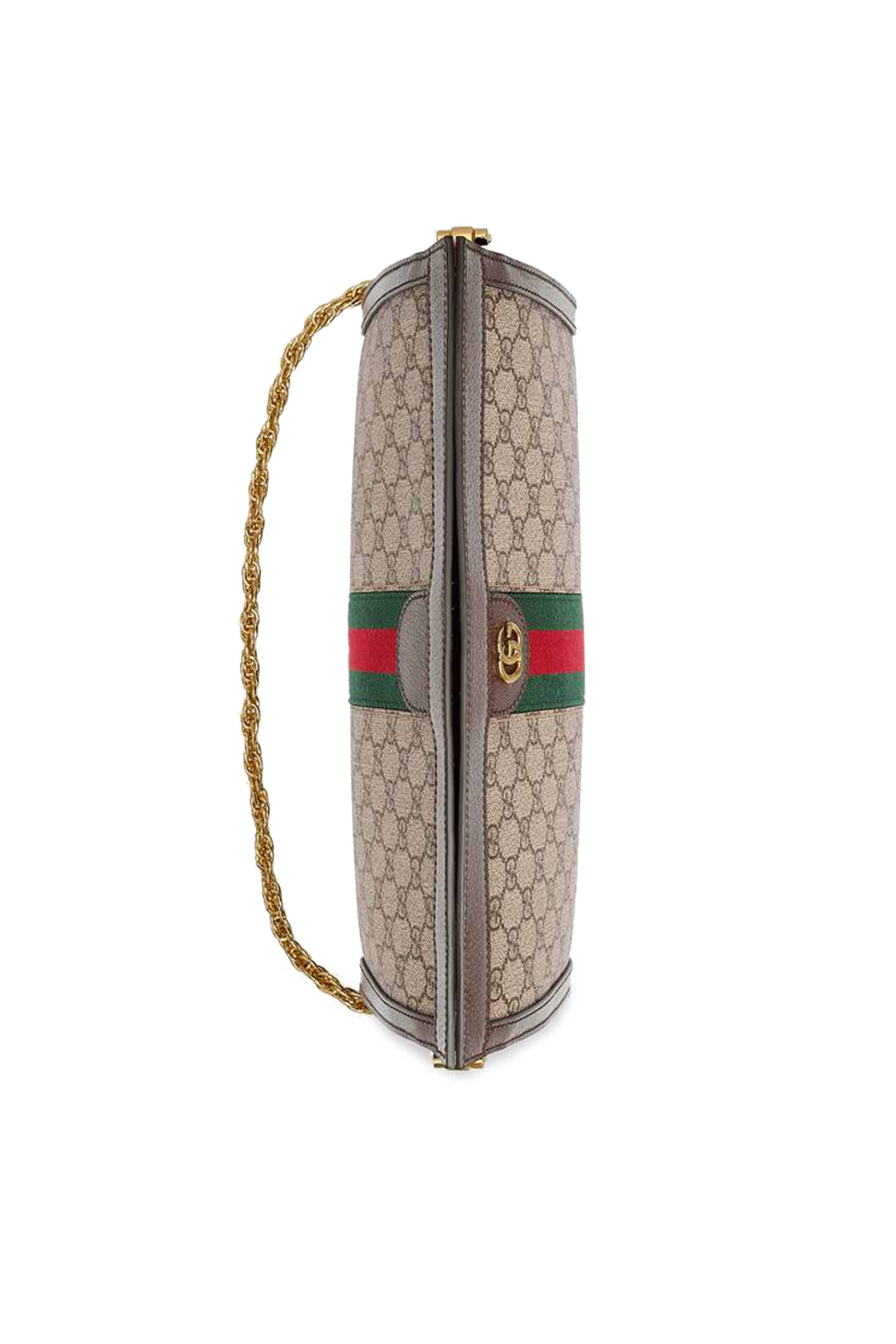 حقيبة كتف أوفيديا متوسطة سوبريم بشعار GG بحمالة سلسلة