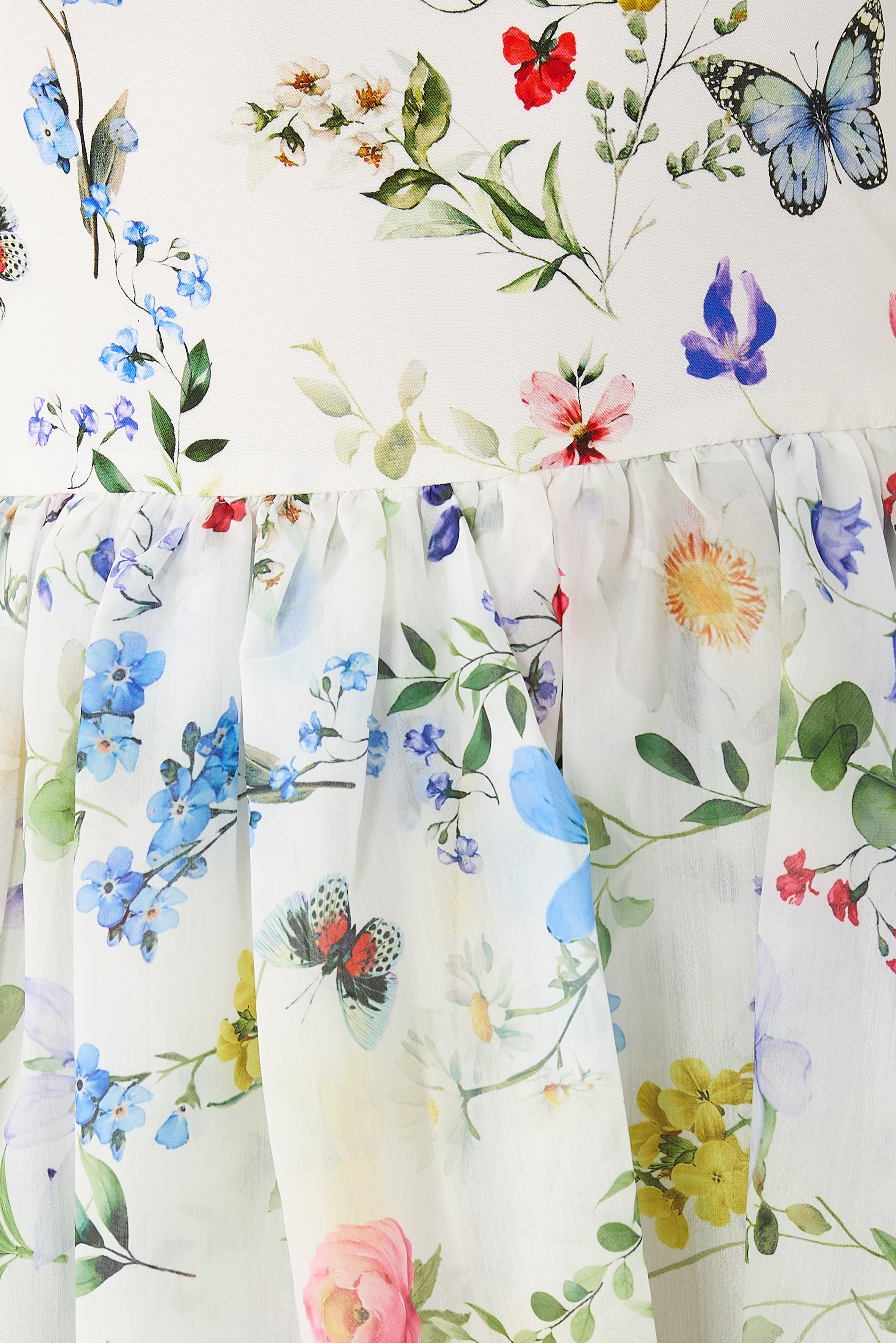 فستان بولي متوسط الطول بتنورة واسعة