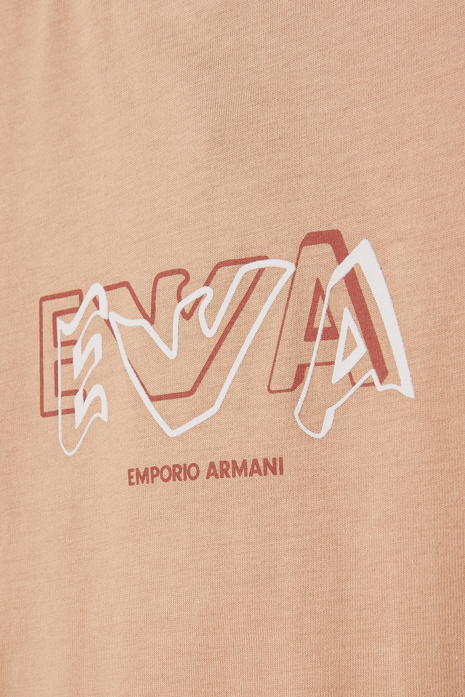 طقم تيشيرت بشعار الماركة، قطعتين للأطفال