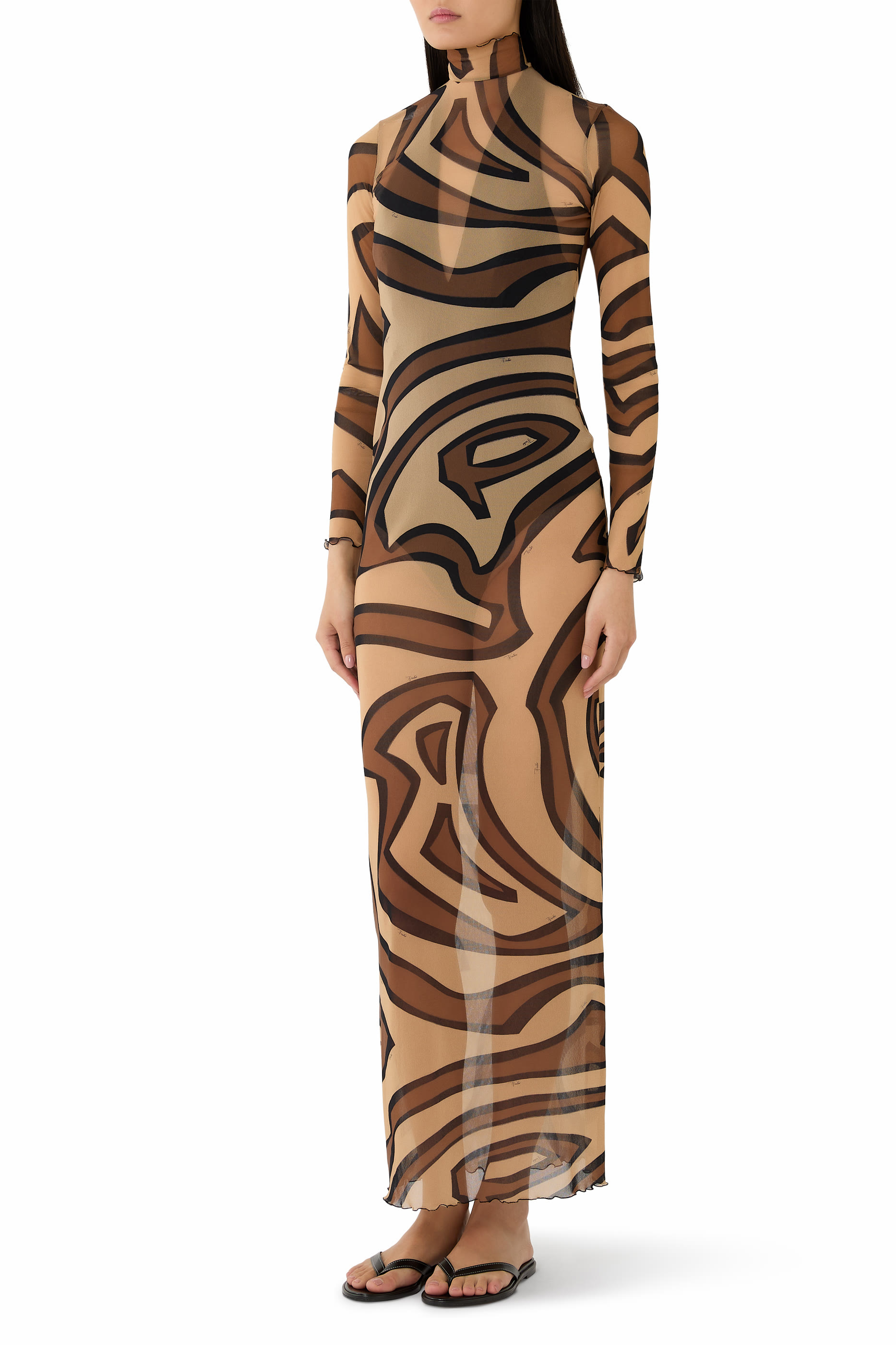 فستان تول بنقشة لابيرينتو