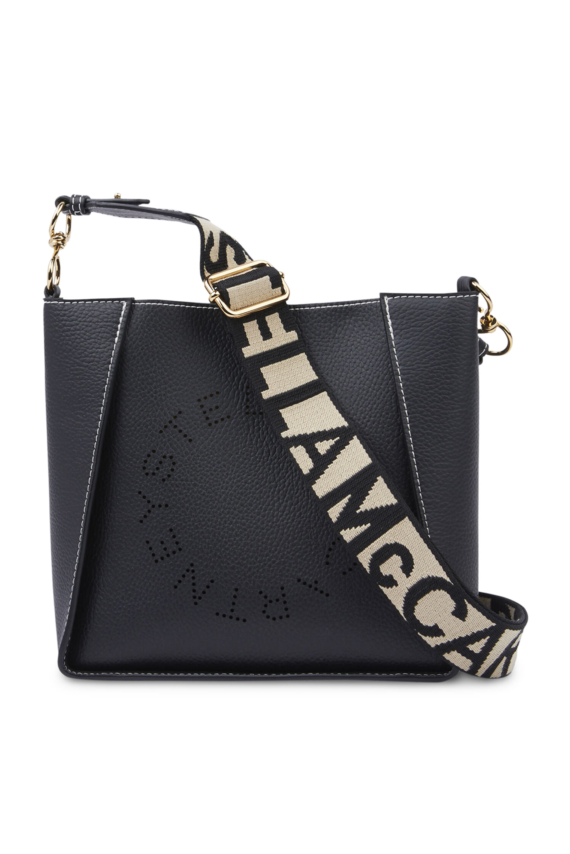 حقيبة كتف جلد صناعي غير لامع بارز الملمس