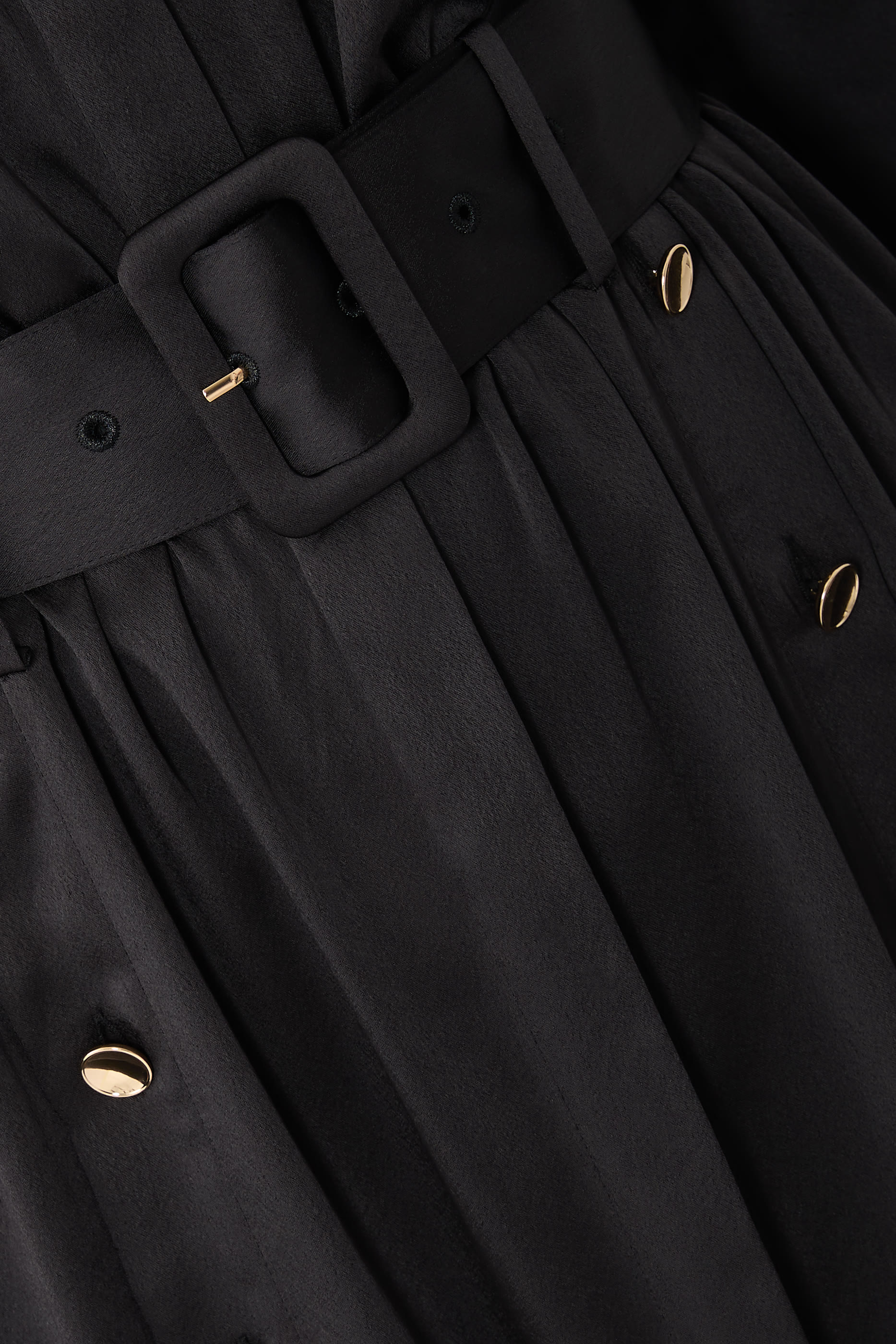 فستان أوريا بنمط قميص طويل ستان