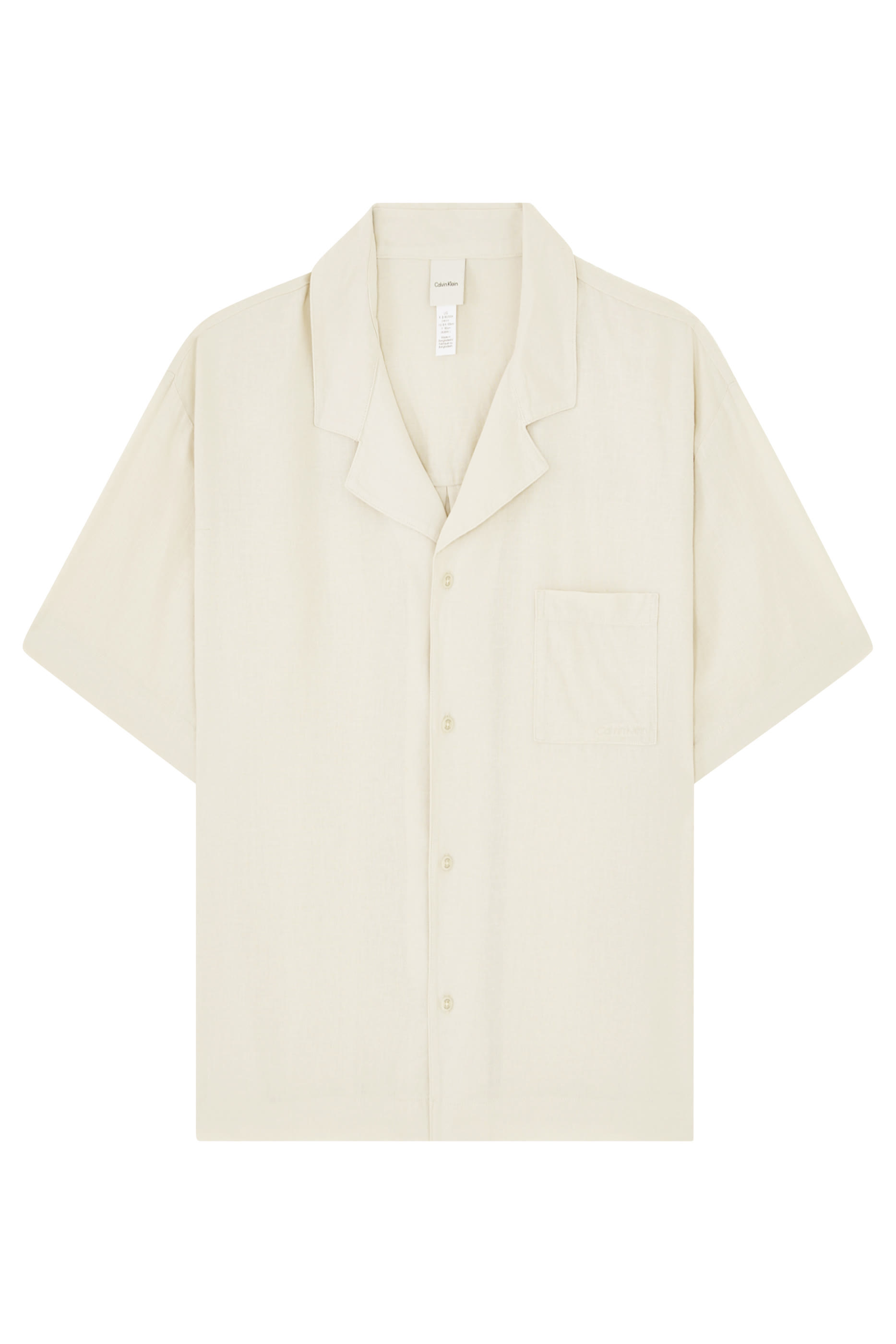 قميص بيجاما مزيج كتان