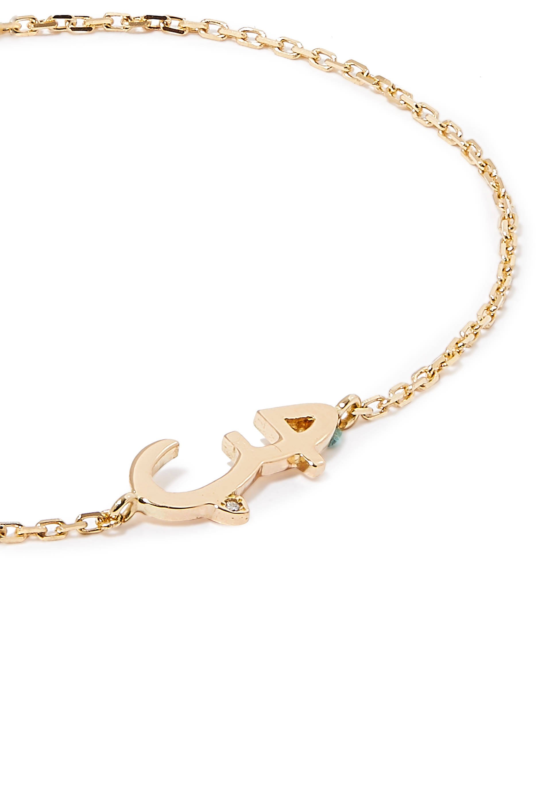 سوار بتصميم كلمة "حب" ذهب أصفر