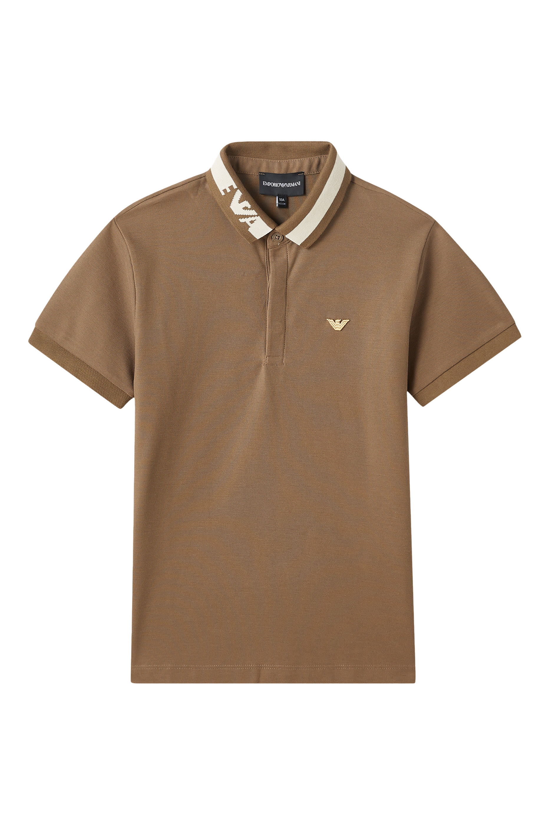 تيشيرت بنقشة شعار الماركة بحجم صغير للأطفال