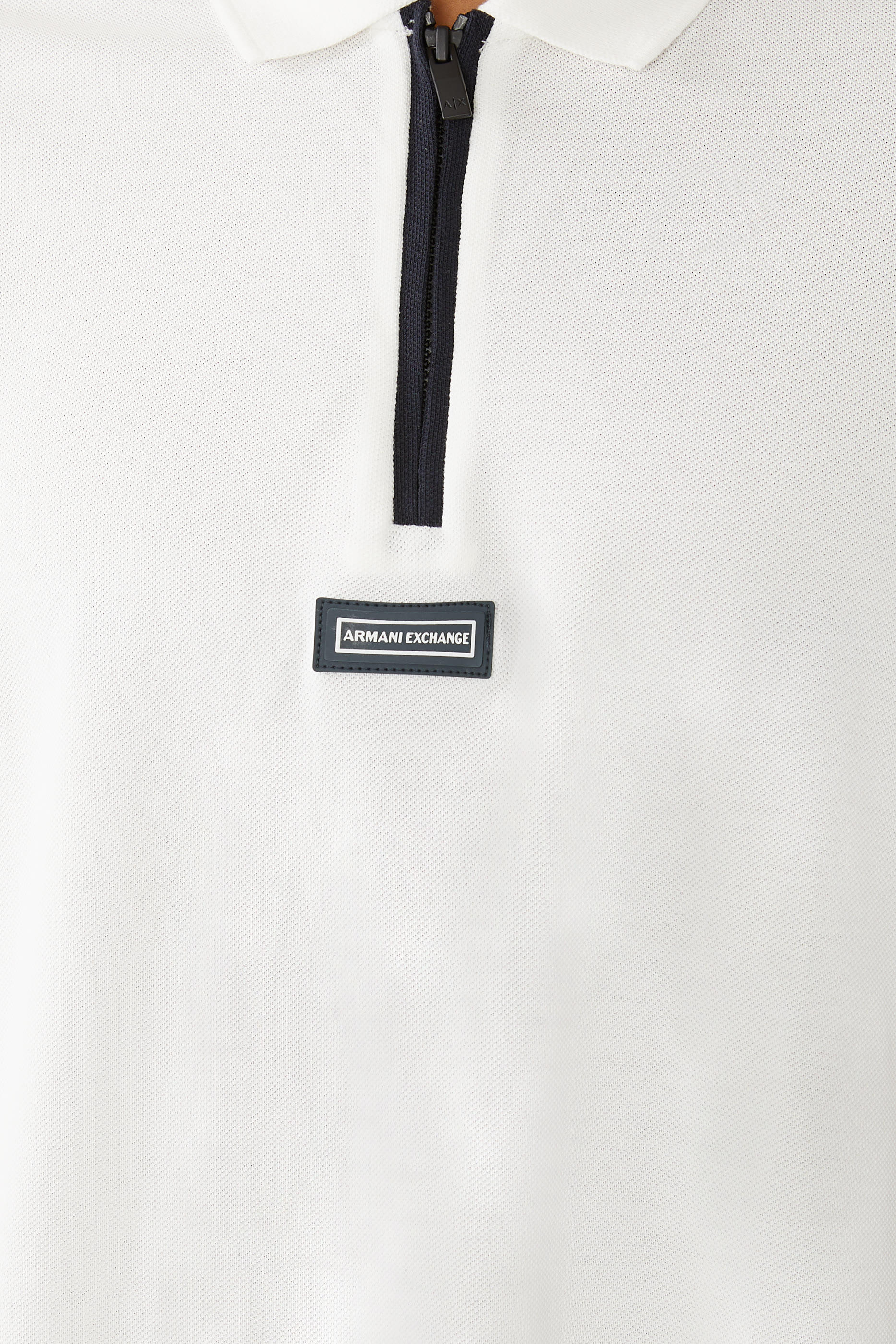 قميص بولو بقصة عادية وسحاب