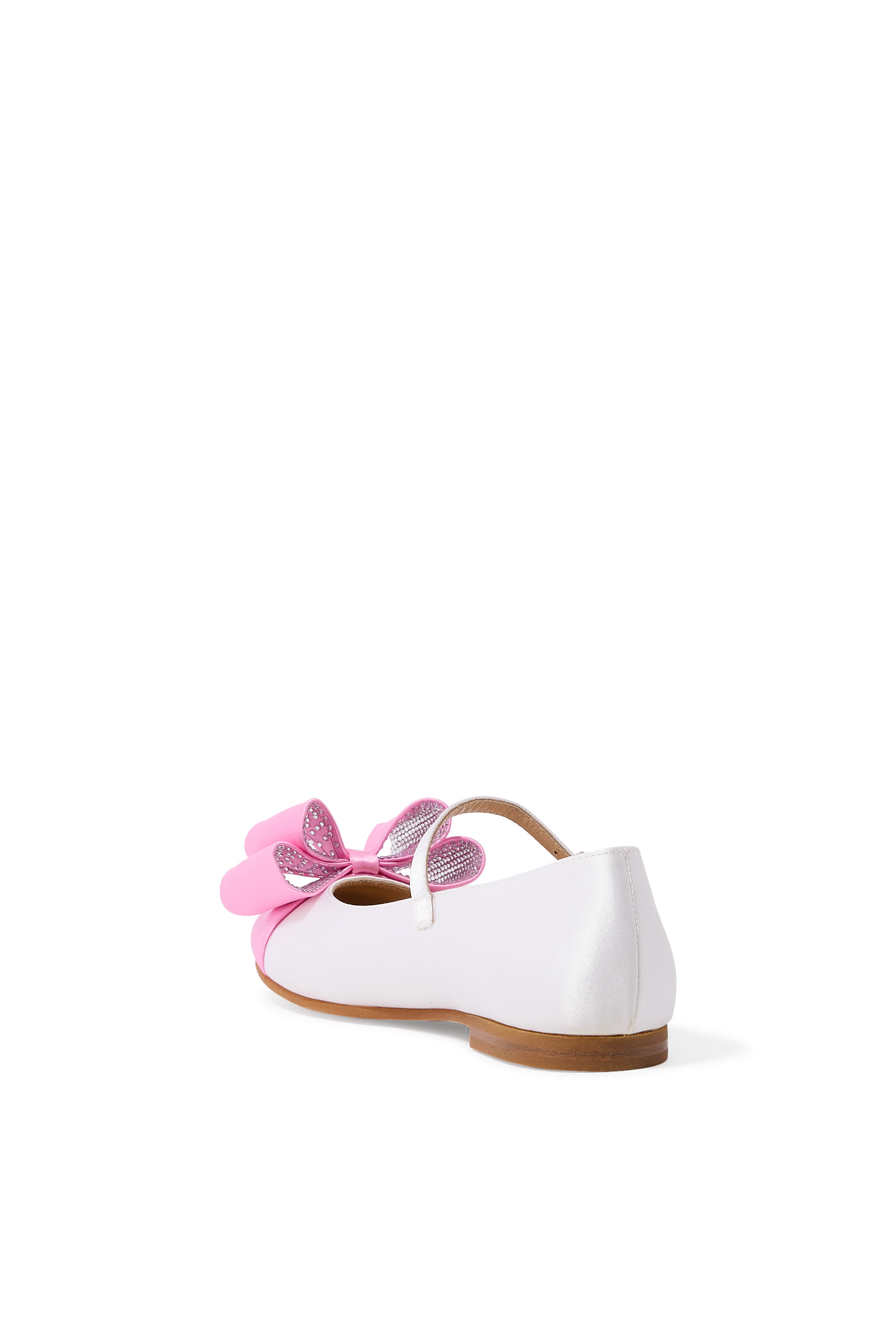 Kids Le Cadeau Satin Mini Ballerinas